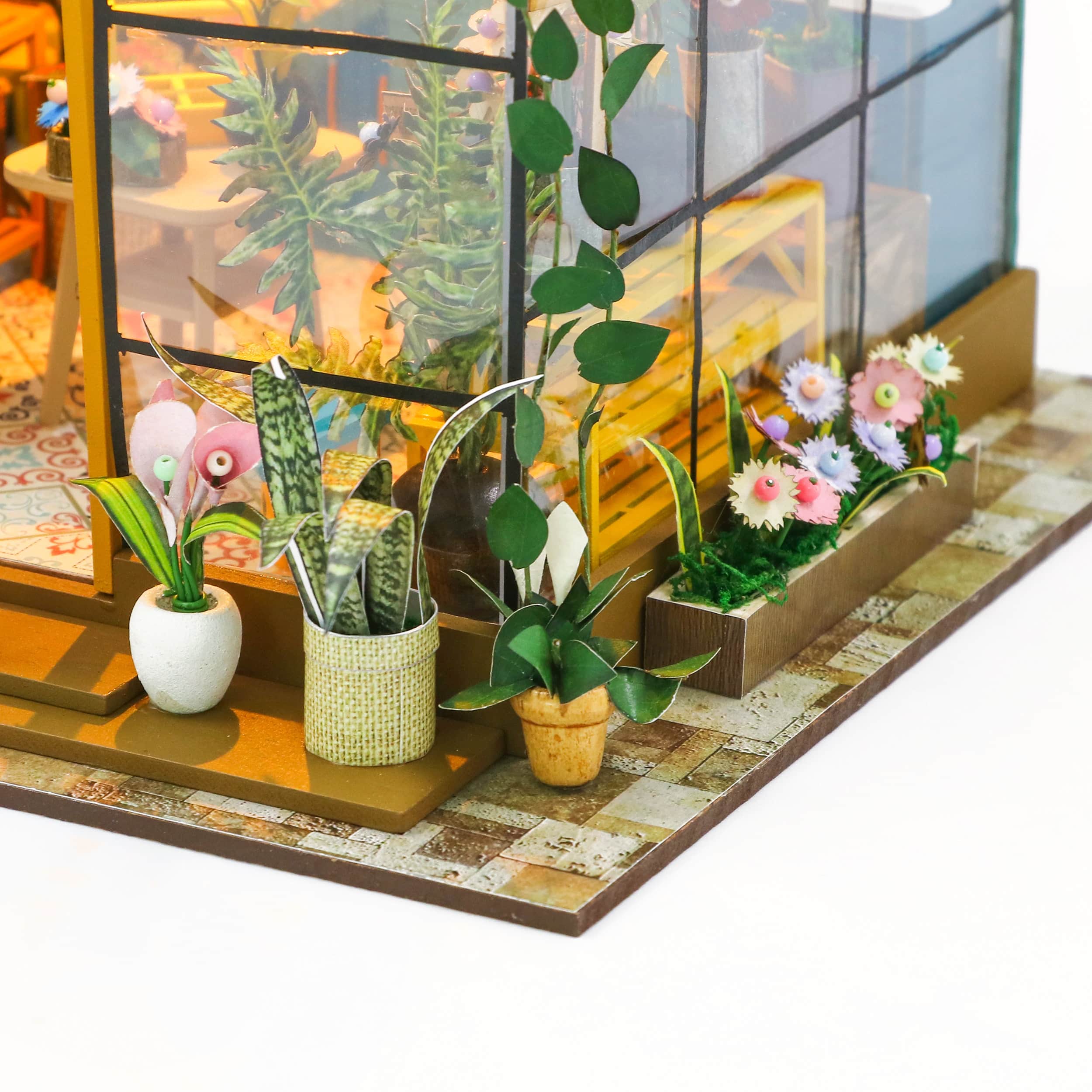Sparkly Selections Sunshine Flower Green House DIY Miniature Kit