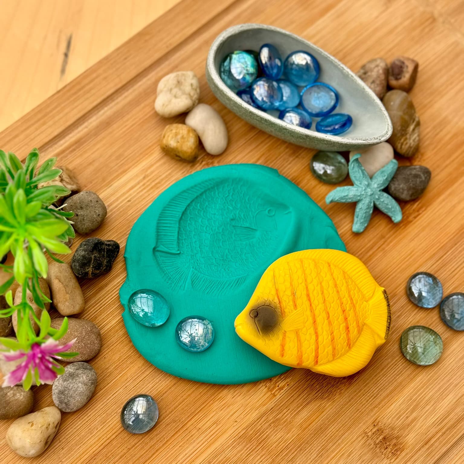 Yellow Door Fish Sensory Play Stones Set