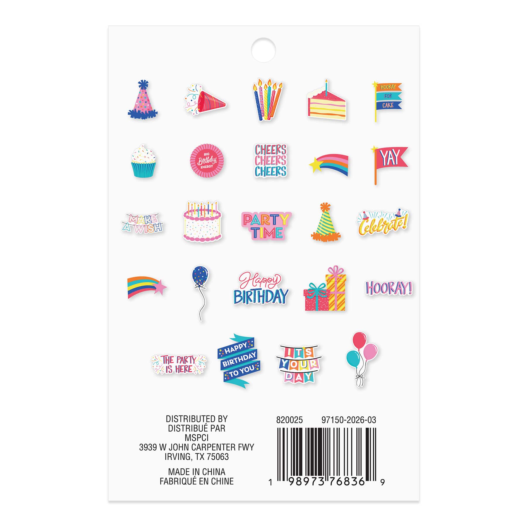 Birthday Die Cut Sticker by Recollections™