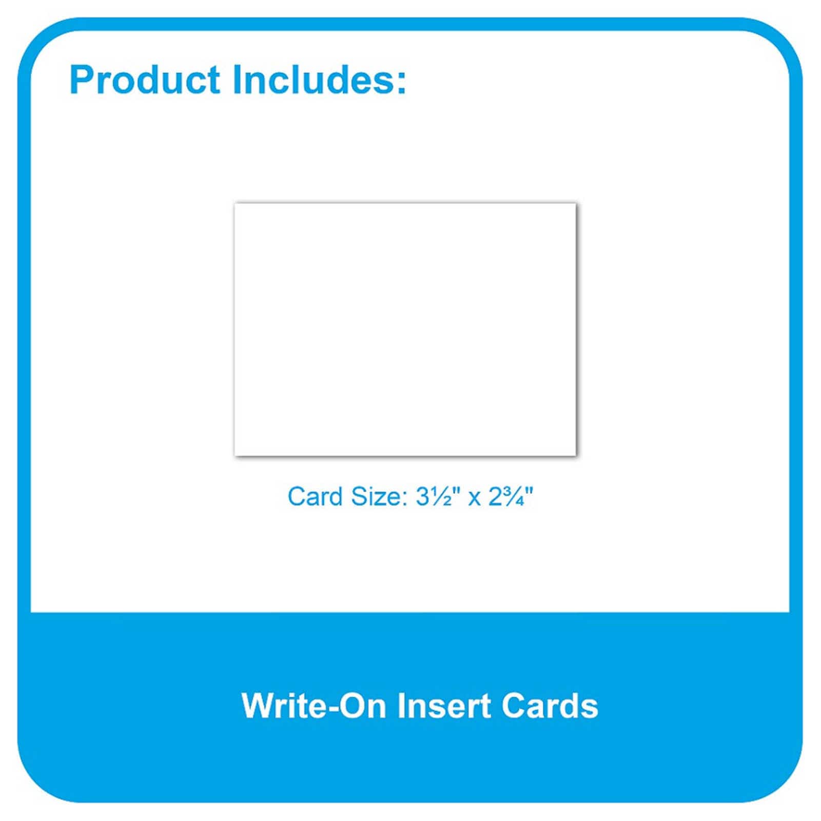 C-Line® Self Adhesive Labeling Pockets with Inserts, 2 Packs of 25