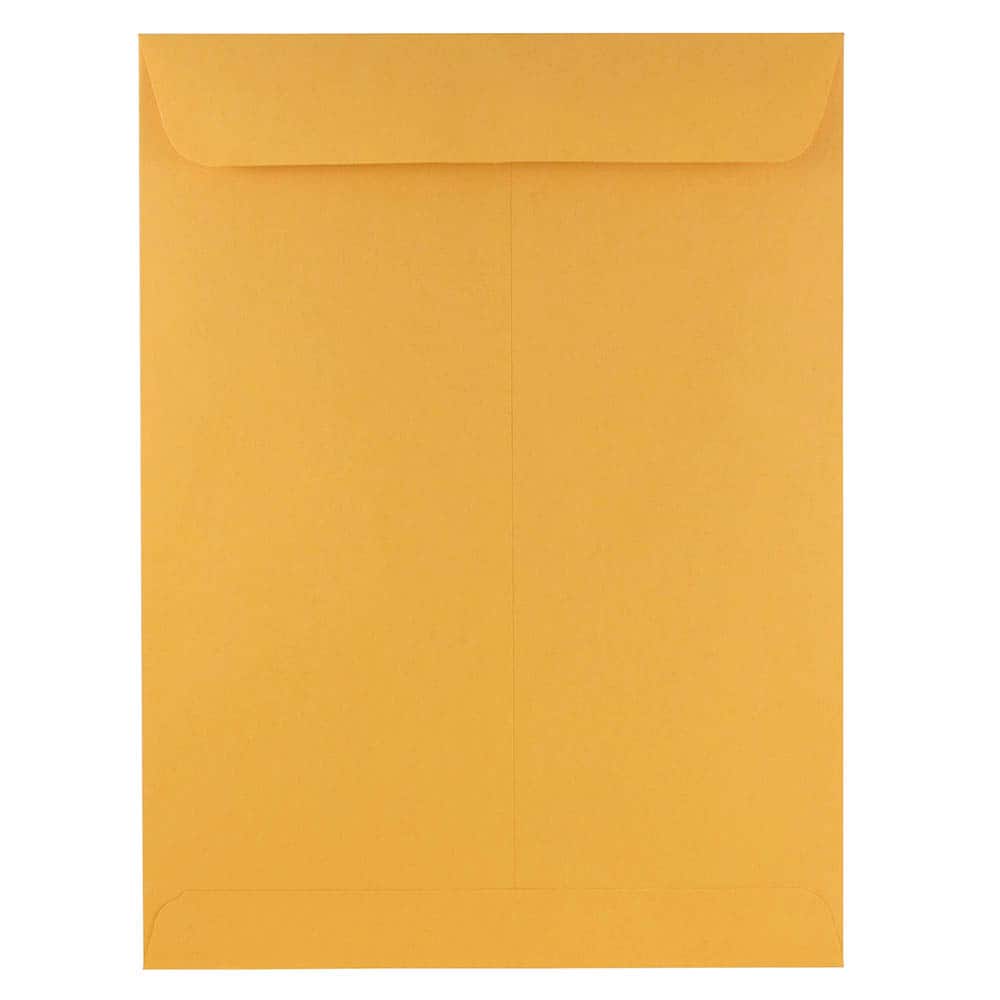 JAM Paper 9" x 12" Brown Kraft Manila Open End Envelopes, 100ct.