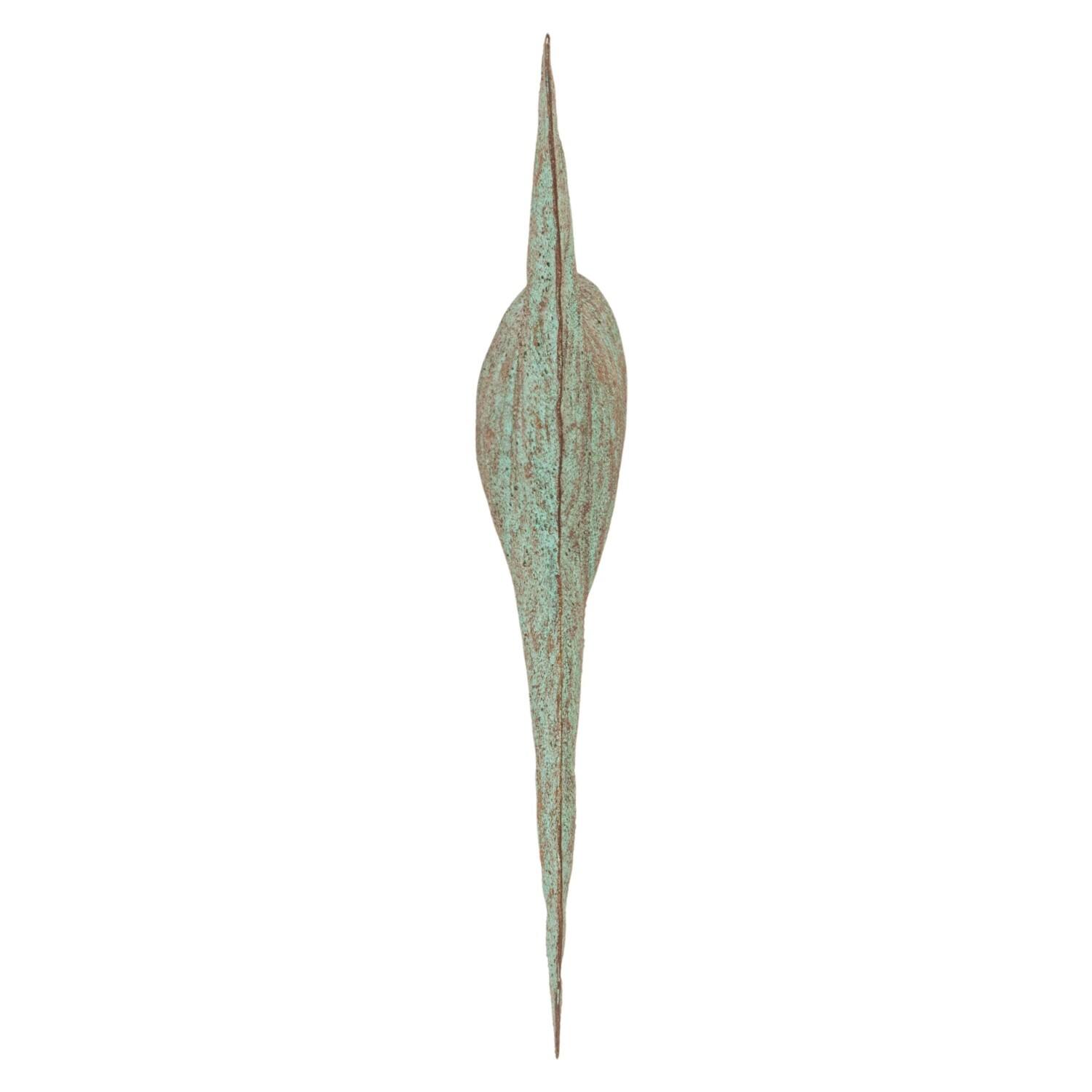 Hello Honey® 10" Distressed Aqua Trout Tail Metal Wall Décor