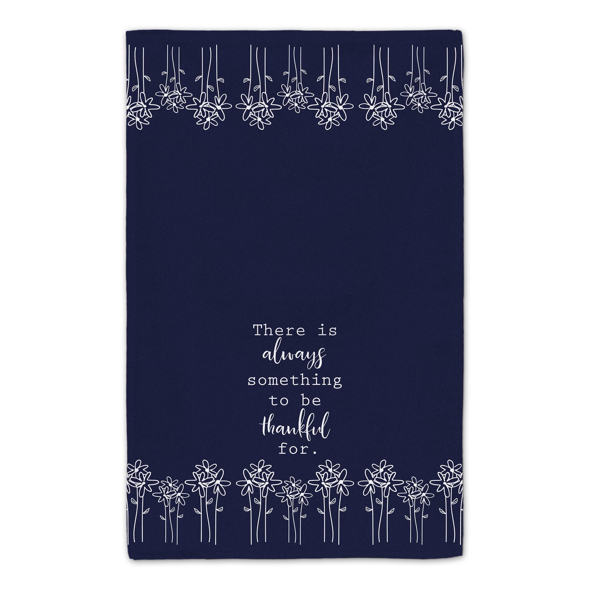 Be Thankful Florals 16" x 25" Tea Towel Set of 2