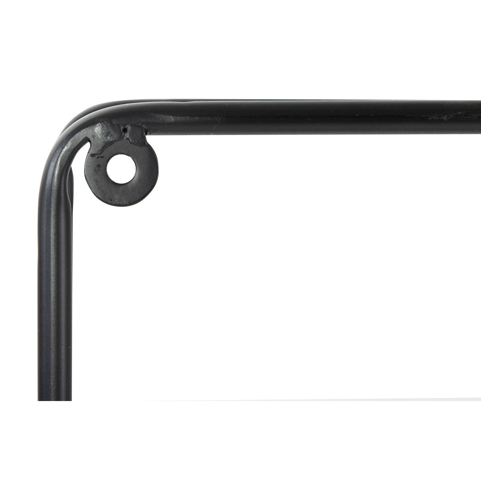Hello Honey® 32" Metal & Wood Shelf With Hooks