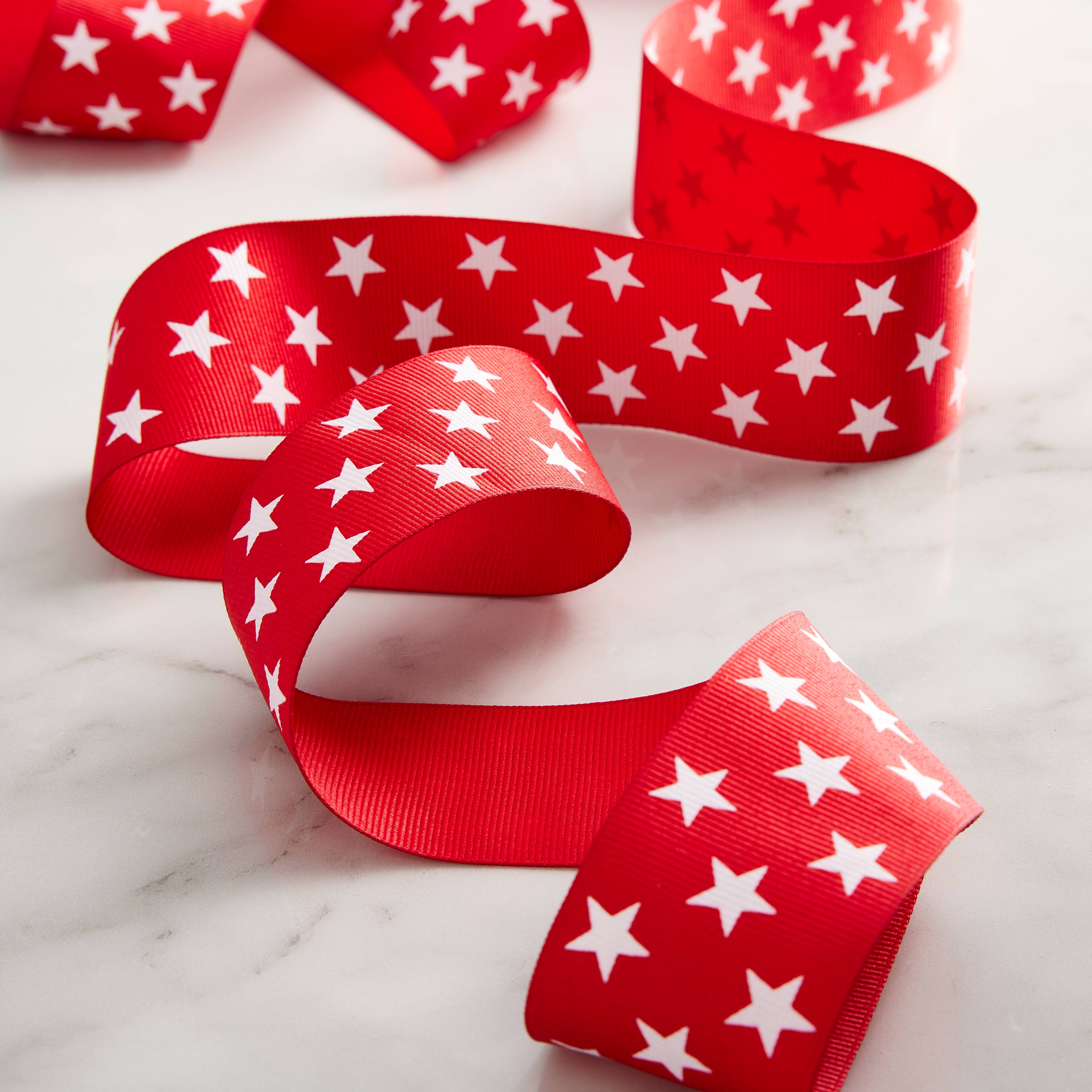 12 Pack: 1.5" x 3yd. Grosgrain Star Ribbon by Celebrate It®