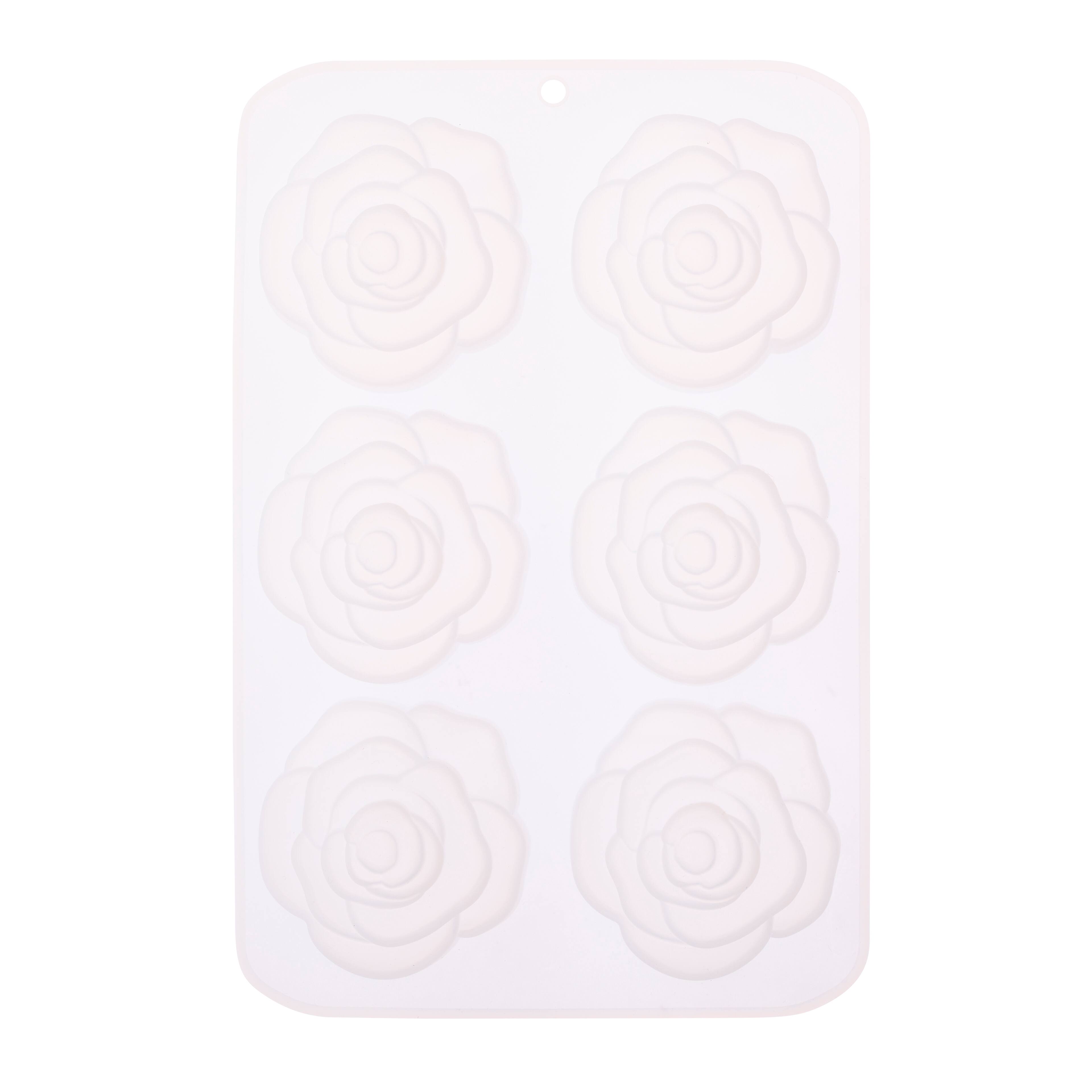 12 Pack: Silicone Rose Soap Mold by Make Market®