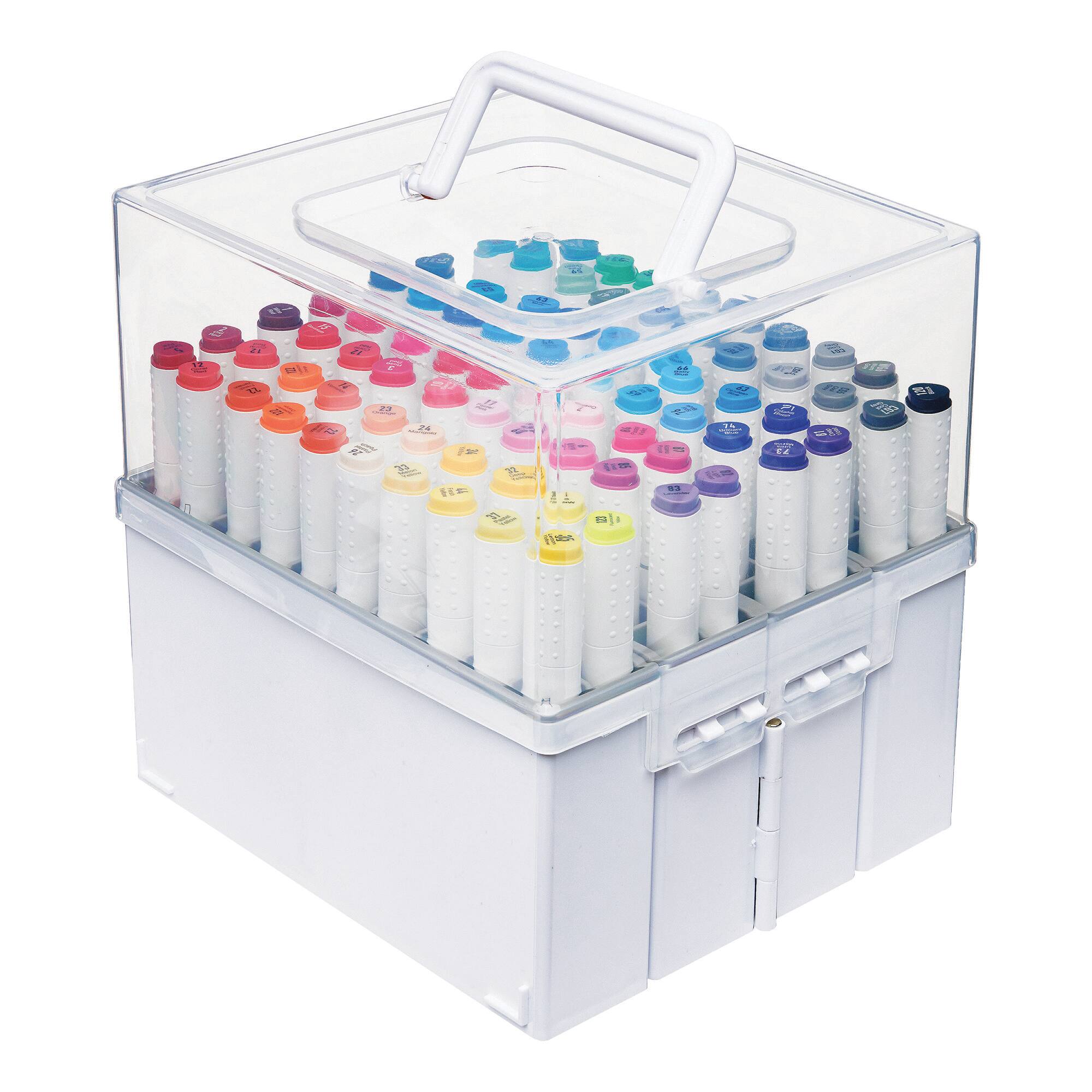 Deflecto® White/Clear Expandable Accordion Marker Organizer