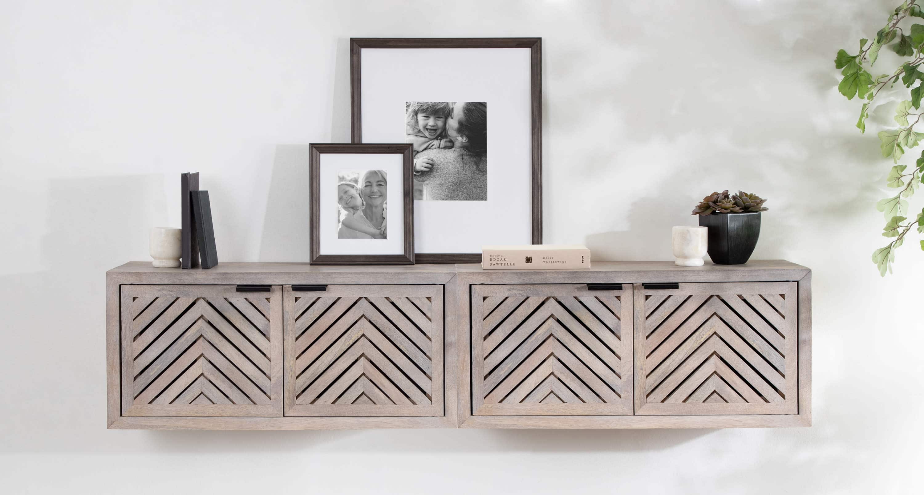 Kate and Laurel Mezzeta Decorative Wood Wall Cabinet