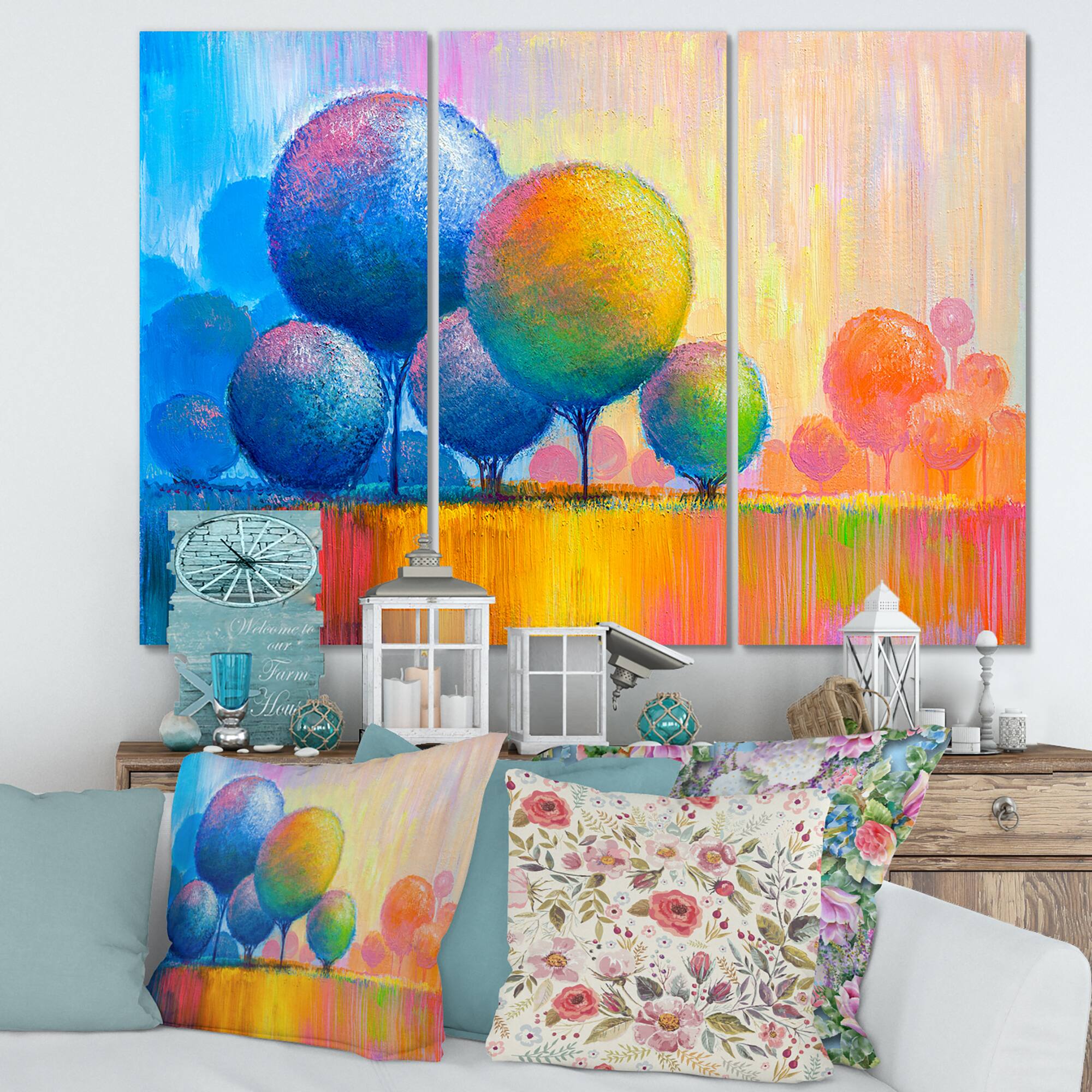 Designart - Colourful Ornamental Trees VII