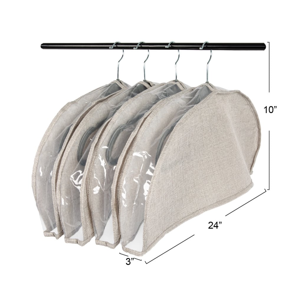 Household Essentials Hanging Garment Shoulder Covers, 4ct.