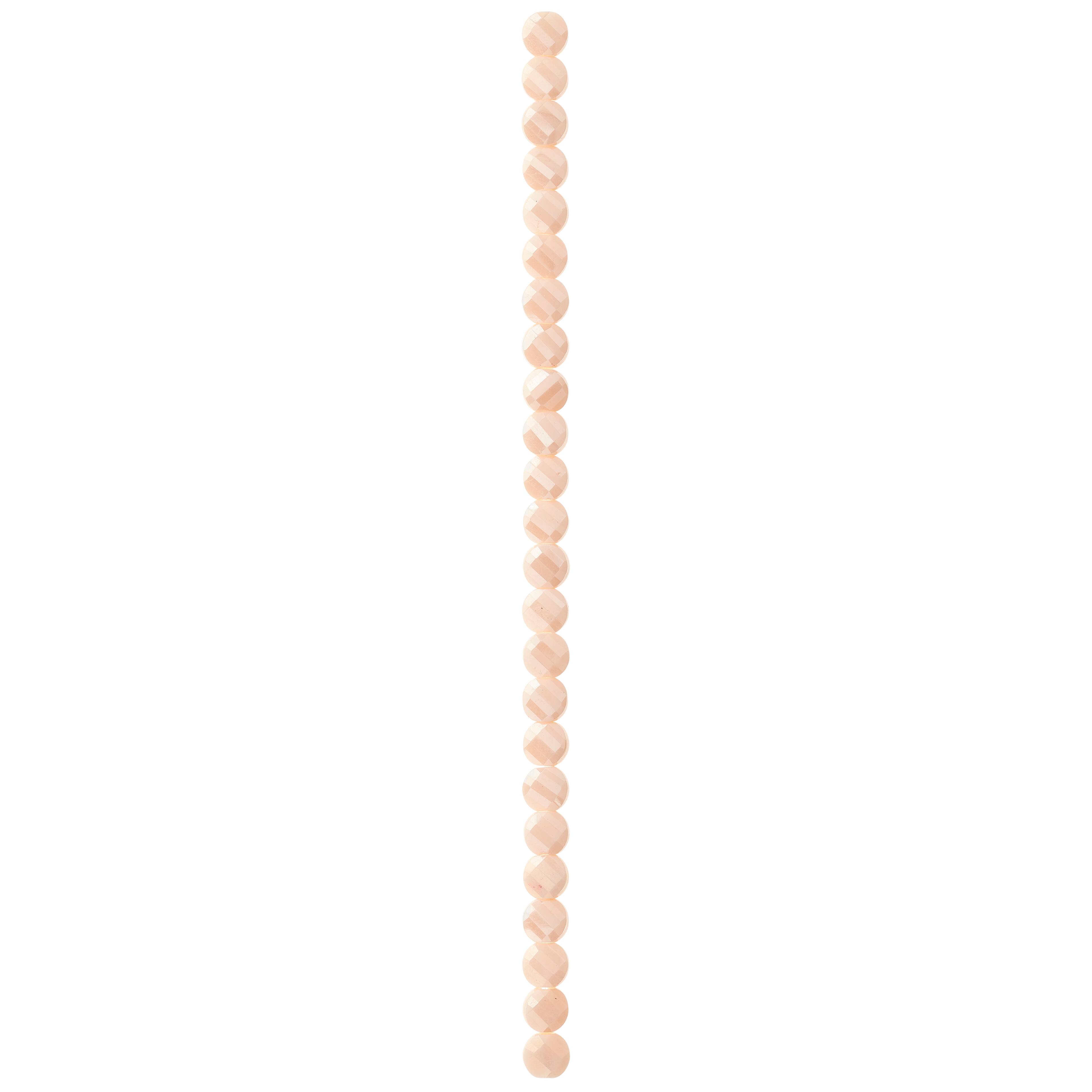 Silverite Champagne Glass Round Beads by Bead Landing™, 8mm