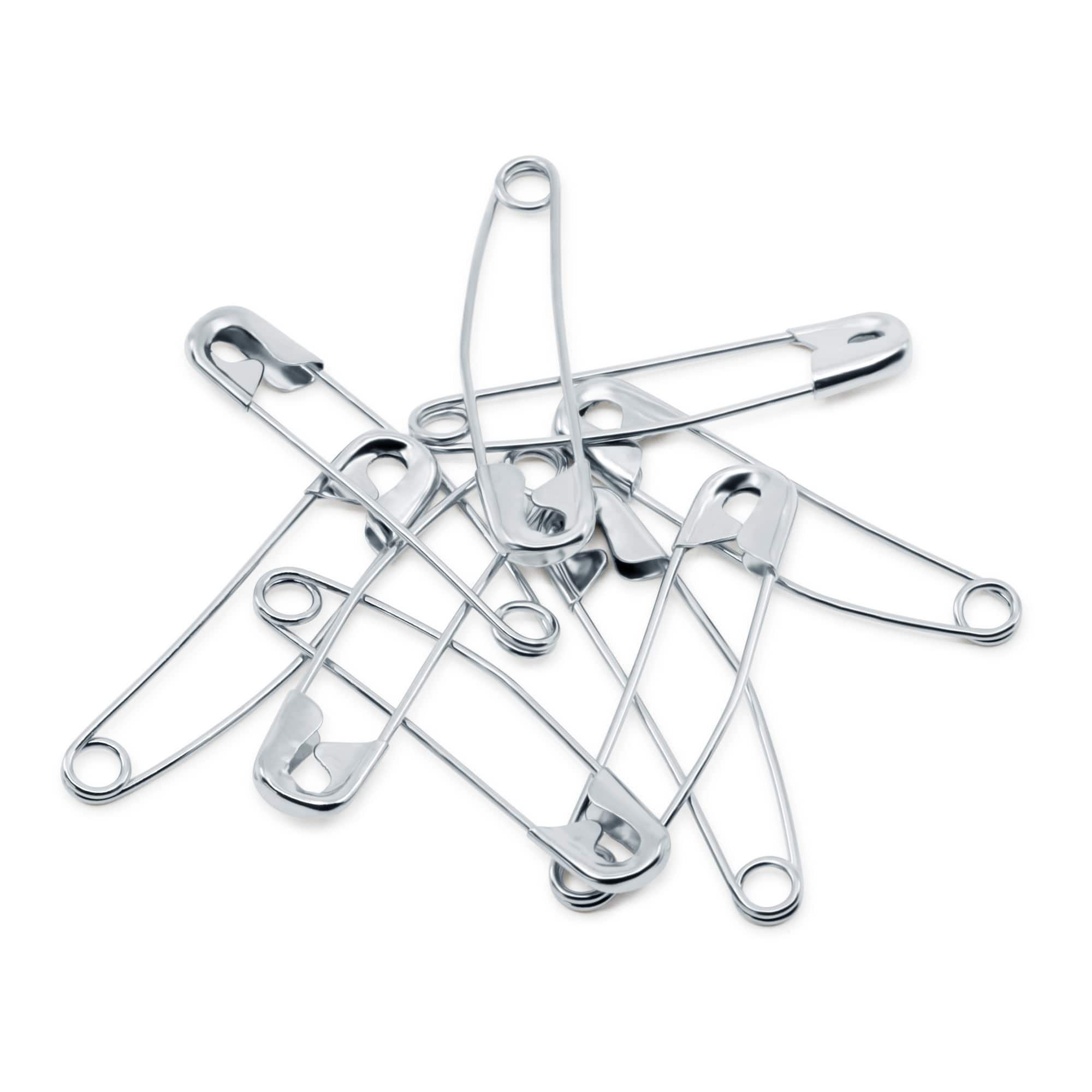 Dritz® 1.5" Nickel-Plated Brass Curved Basting Pins, 75ct.