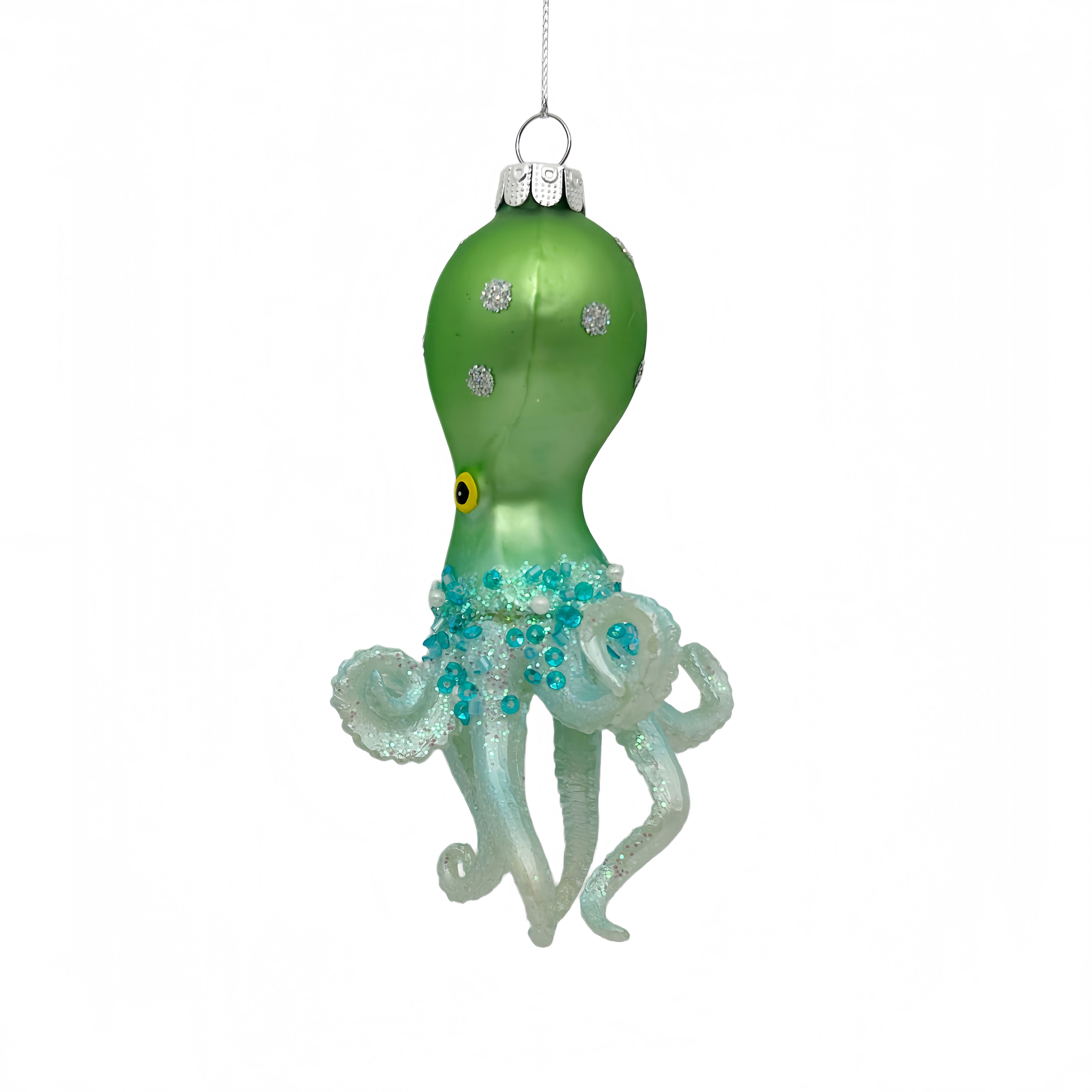 5.25" Octopus Glass Ornament by Ashland®