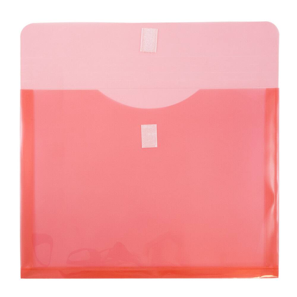 JAM Paper 9.75" x 13" Plastic Hook & Loop Closure Envelopes