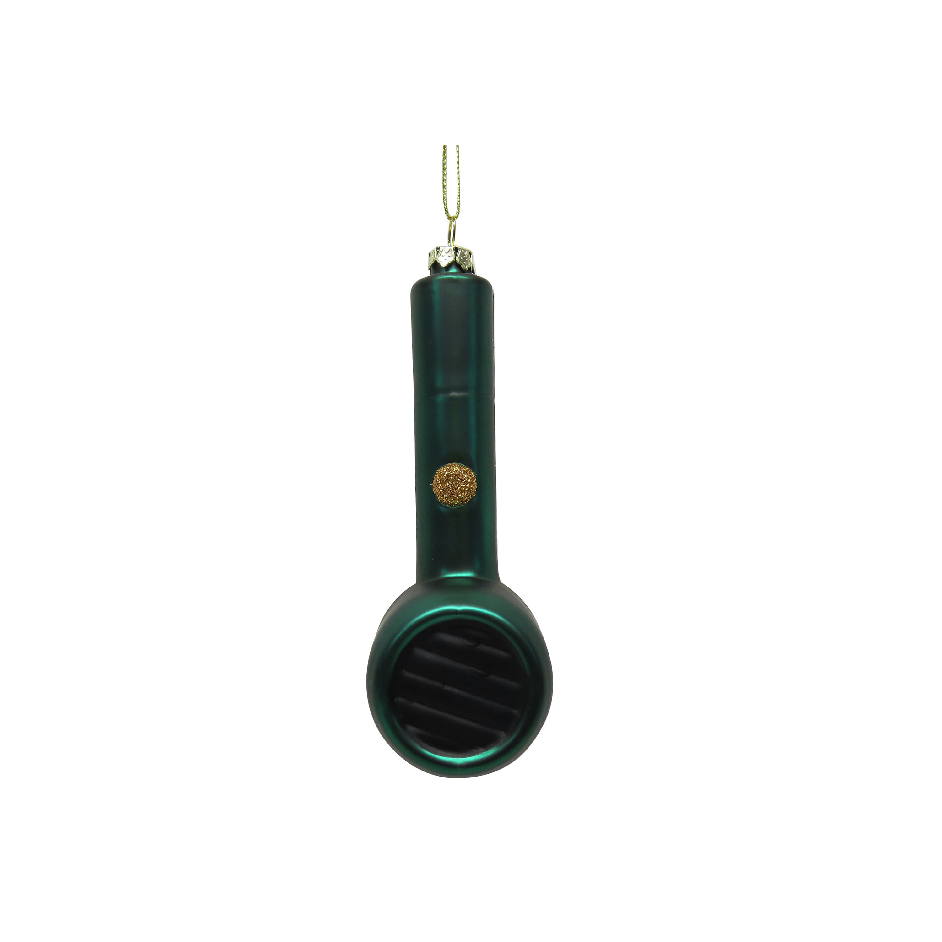 4.75" Green Hairdryer Hand Painted Glass Ornament by Ashland®