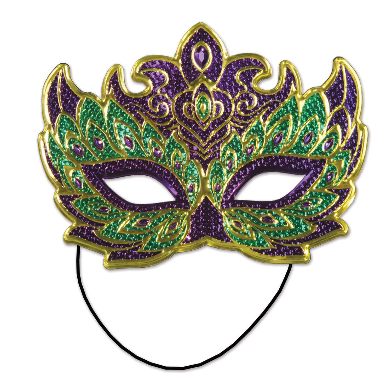 Beistle Adult Mardi Gras Costume Masks, 2ct.
