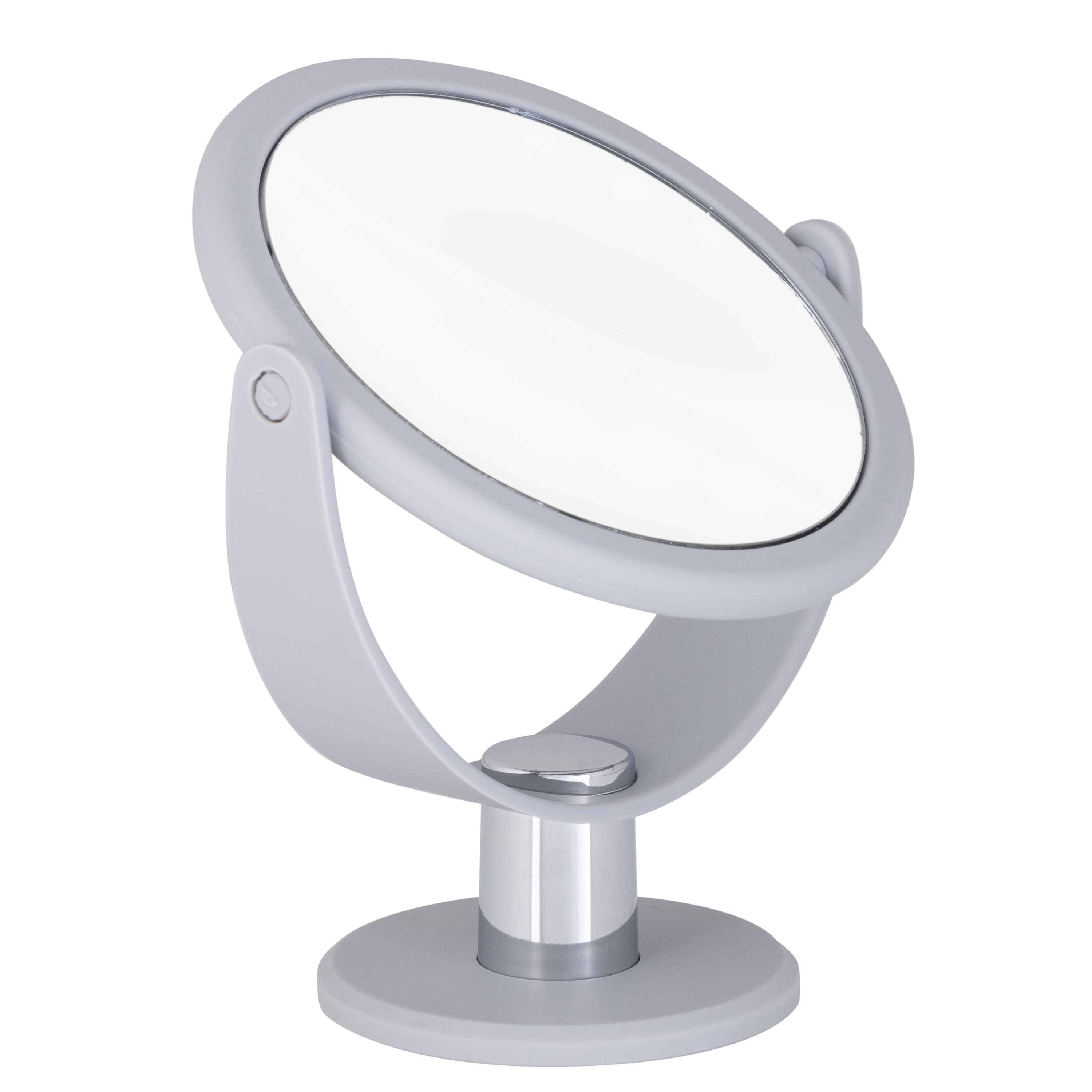 Home Details Dual Sided 10X Magnification Rubberized Vanity Mirror