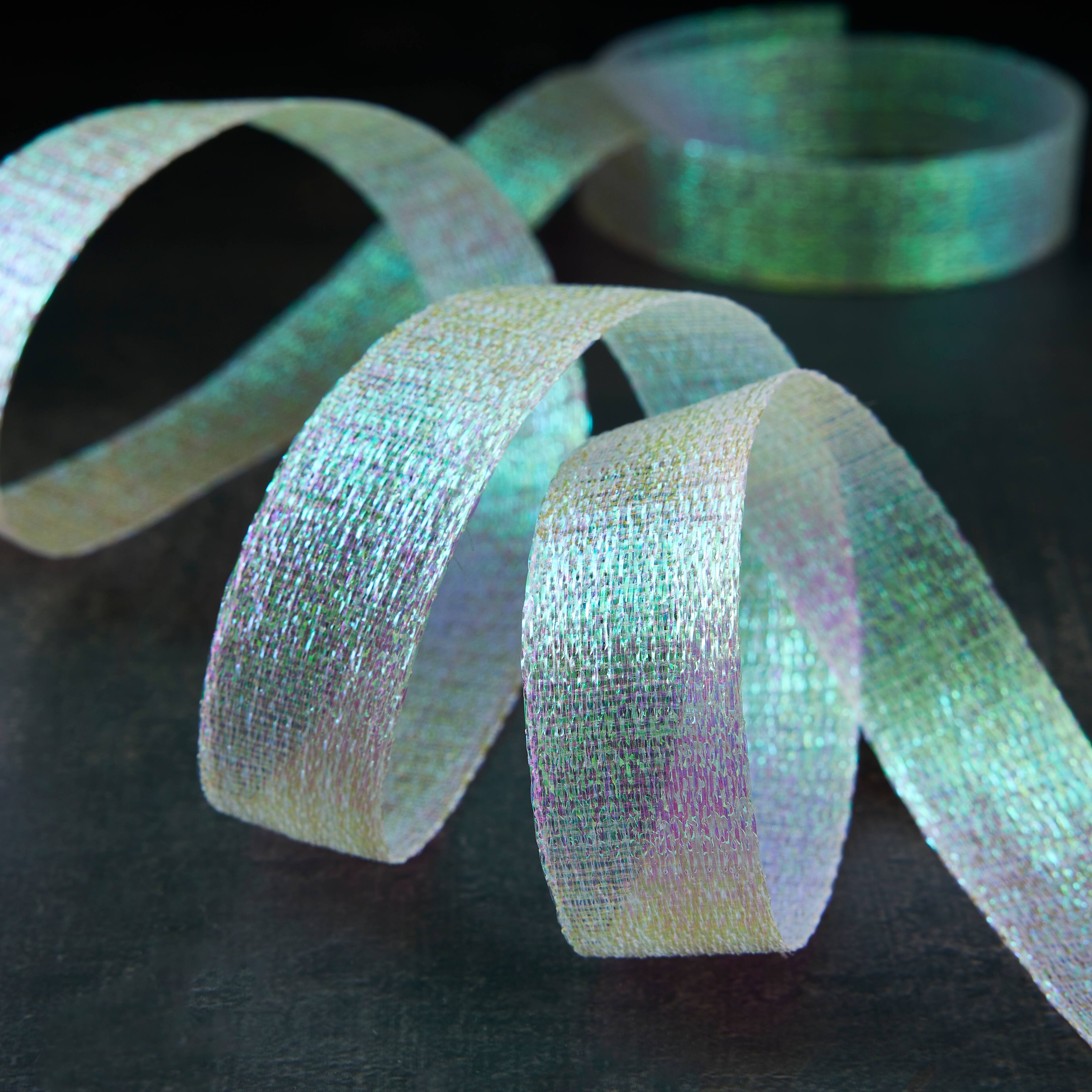 12 Pack: 7/8" x 5yd. Metallic Sheer Ribbon by Celebrate It™