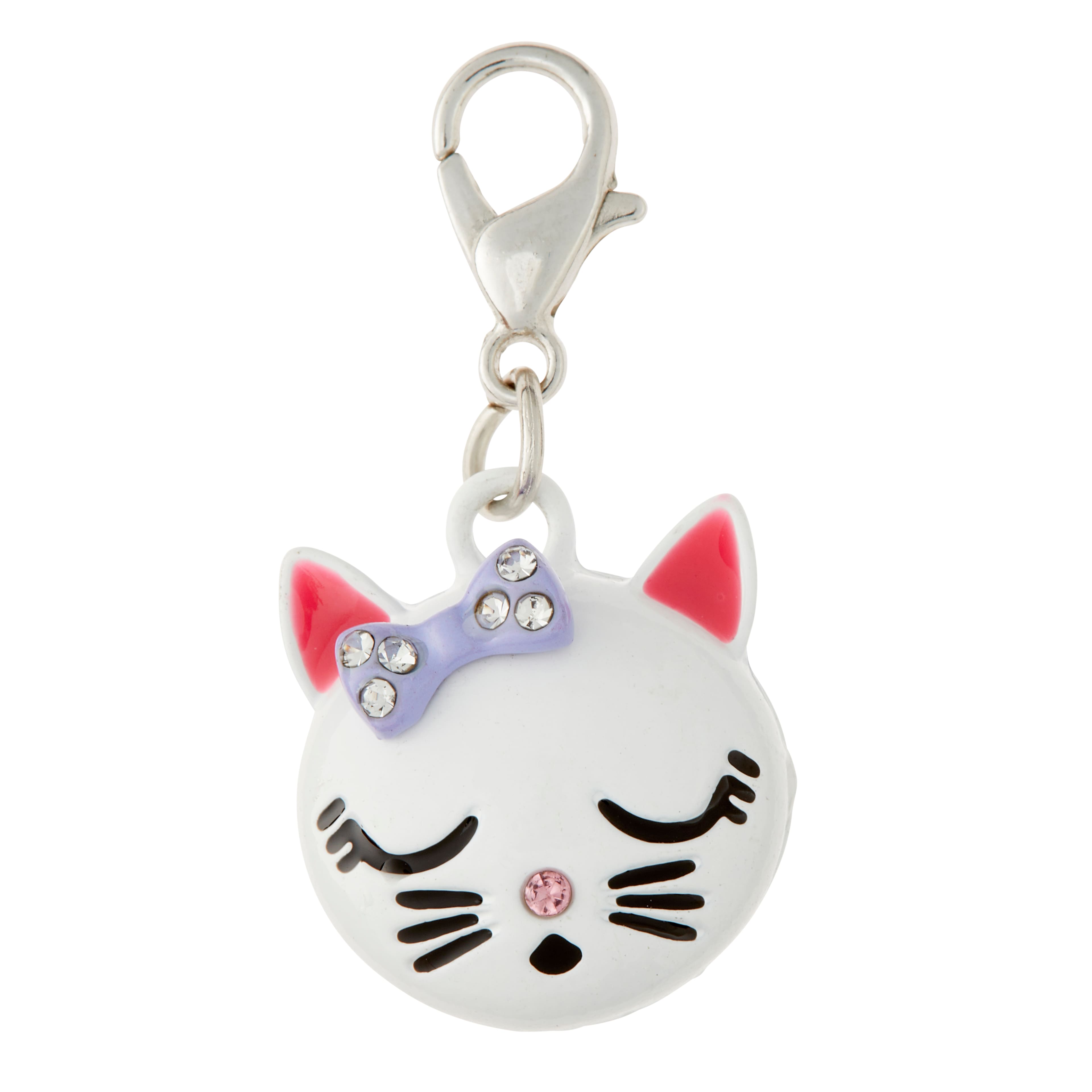 12 Pack: Rhodium-Colored Cat Charm by Bead Landing™