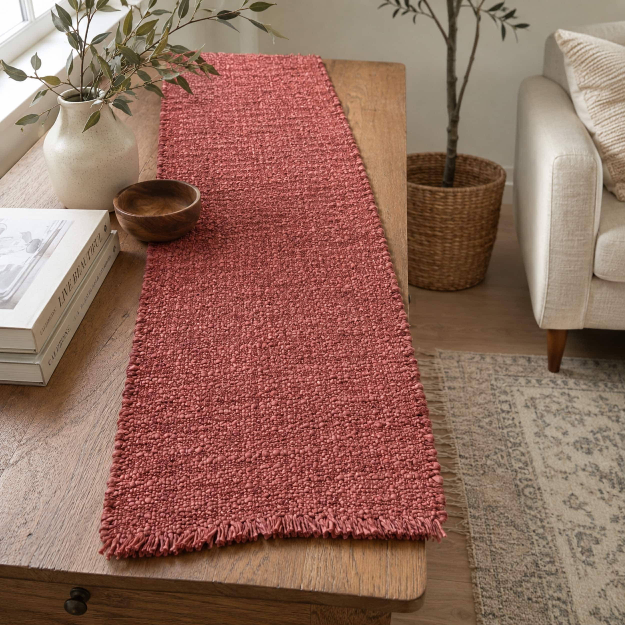 72" x 14" Red Decorative Table Runner by Celebrate It™