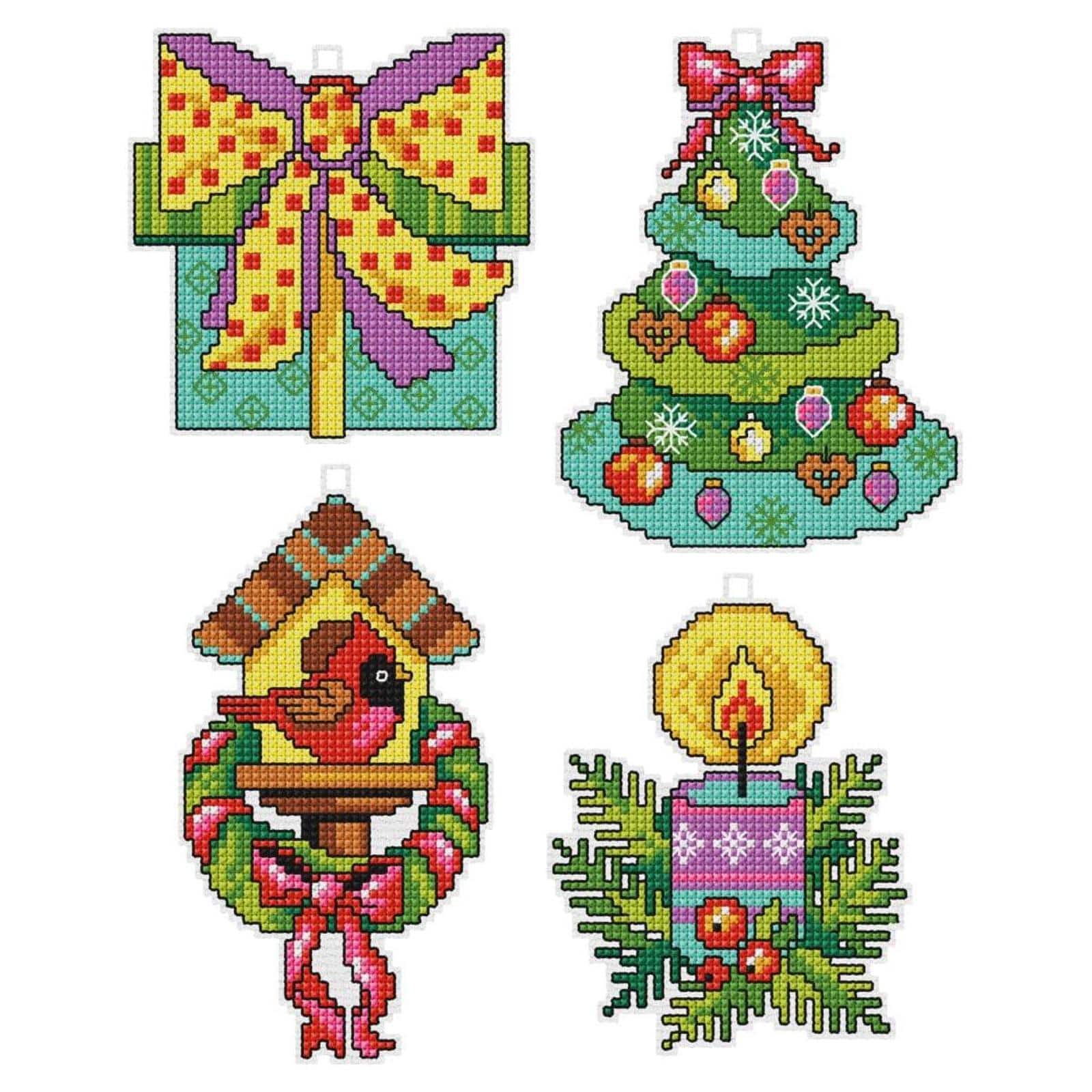 Orchidea Christmas Time Set Plastic Canvas Plastic Canvas Counted Cross Stitch Kit
