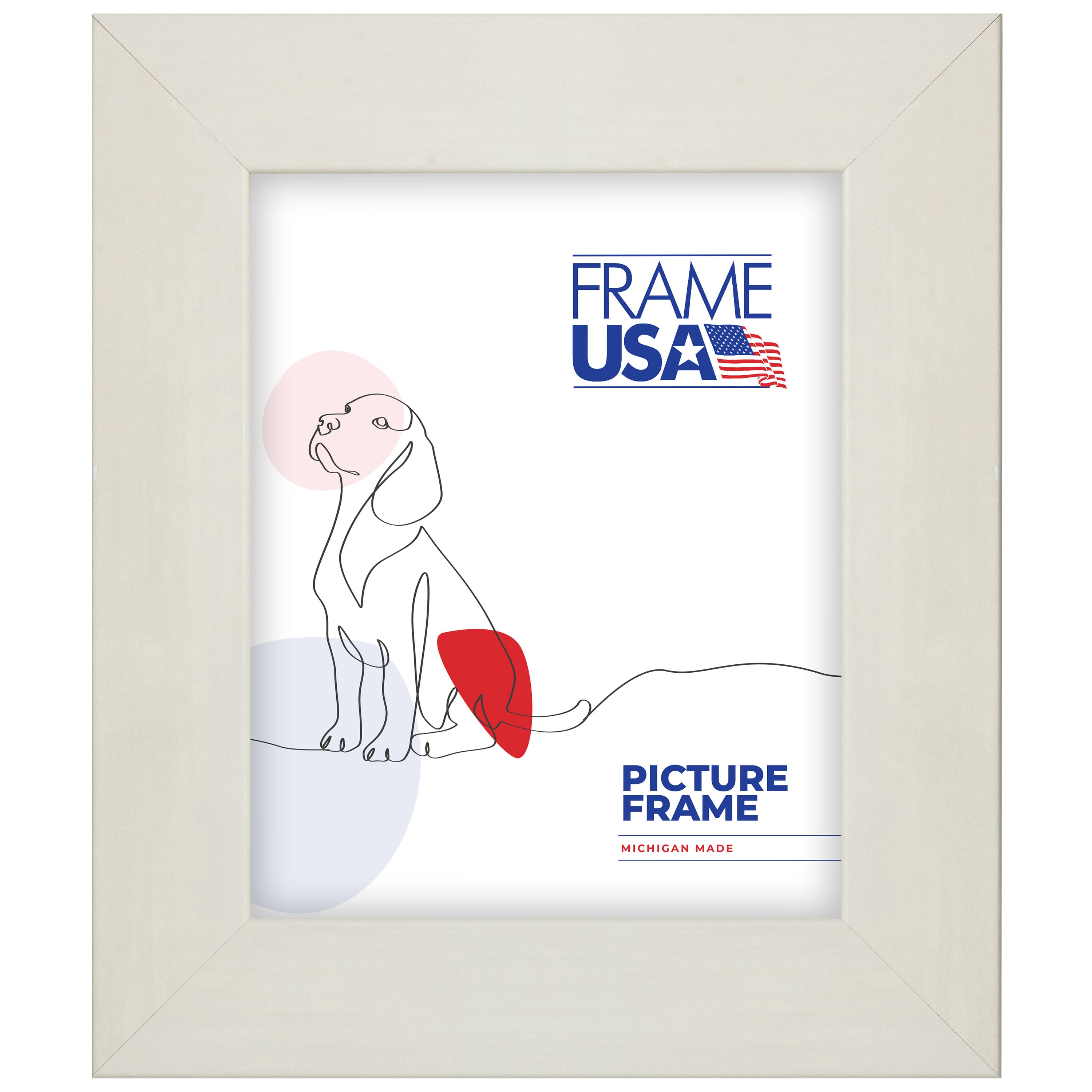 Frame USA Colori Large White Single Image Picture Frame