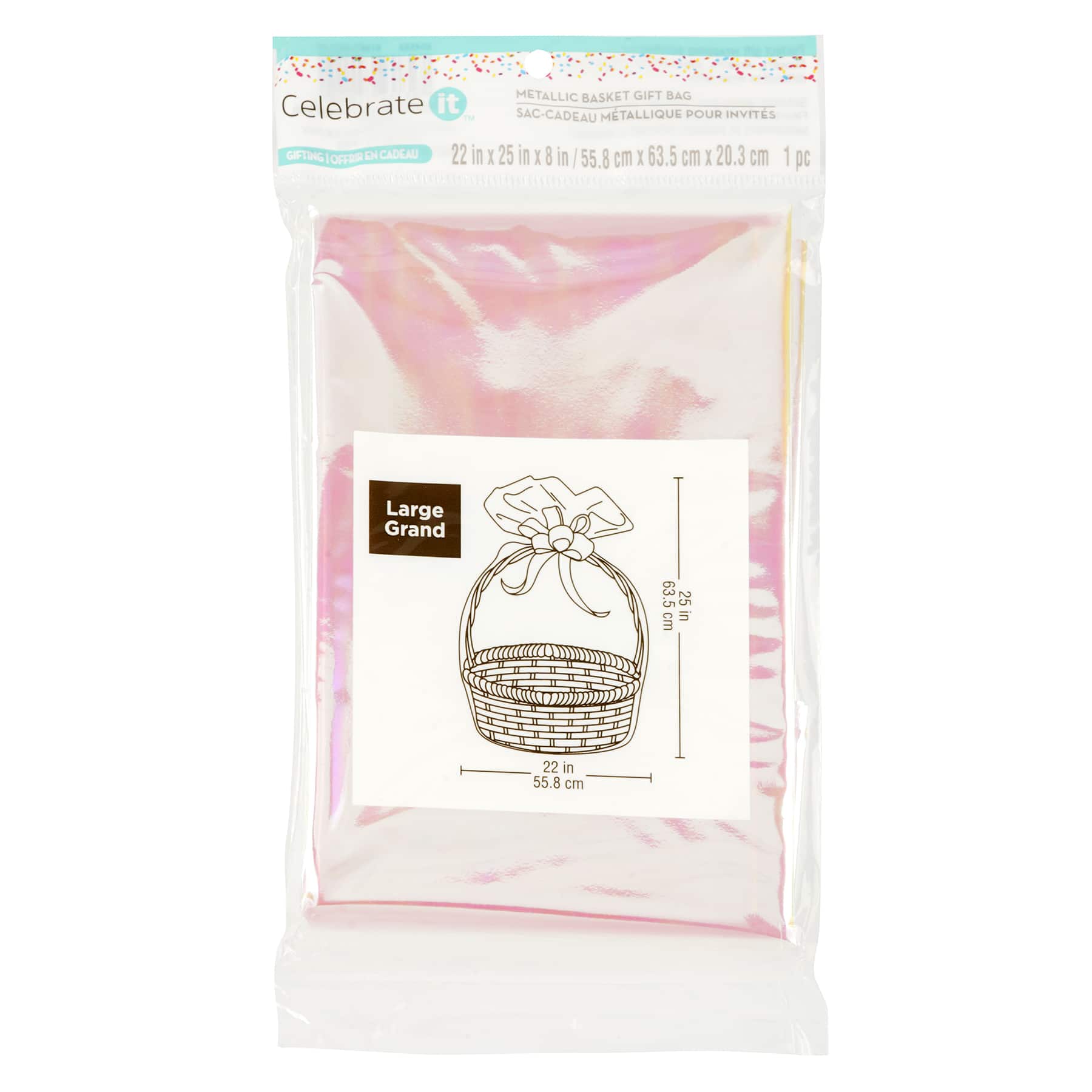 12 Pack: Metallic Basket Gift Bag by Celebrate It™