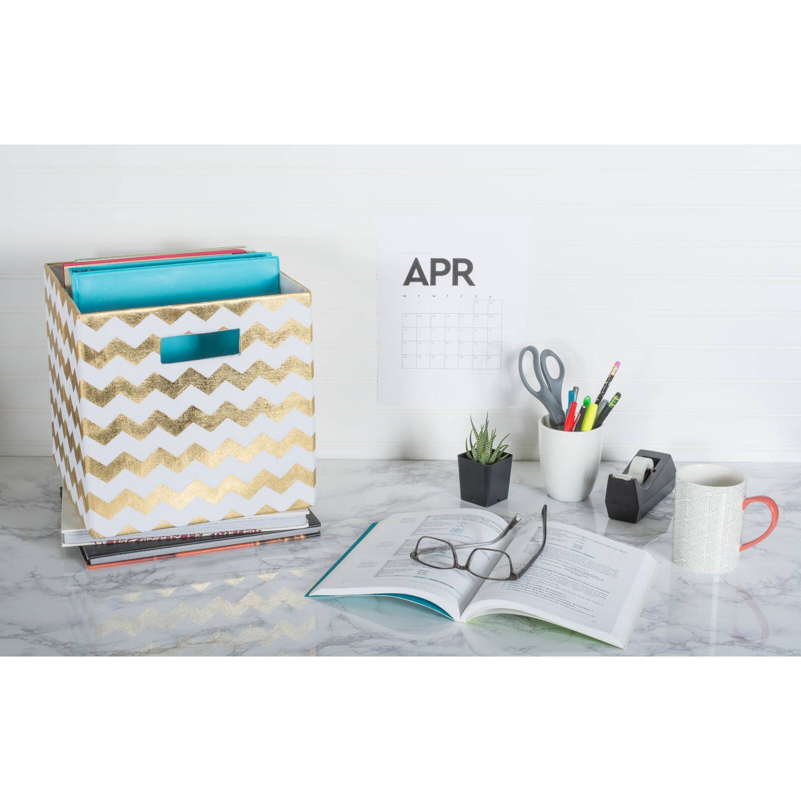 DII® 13" Polyester Chevron Storage Cube