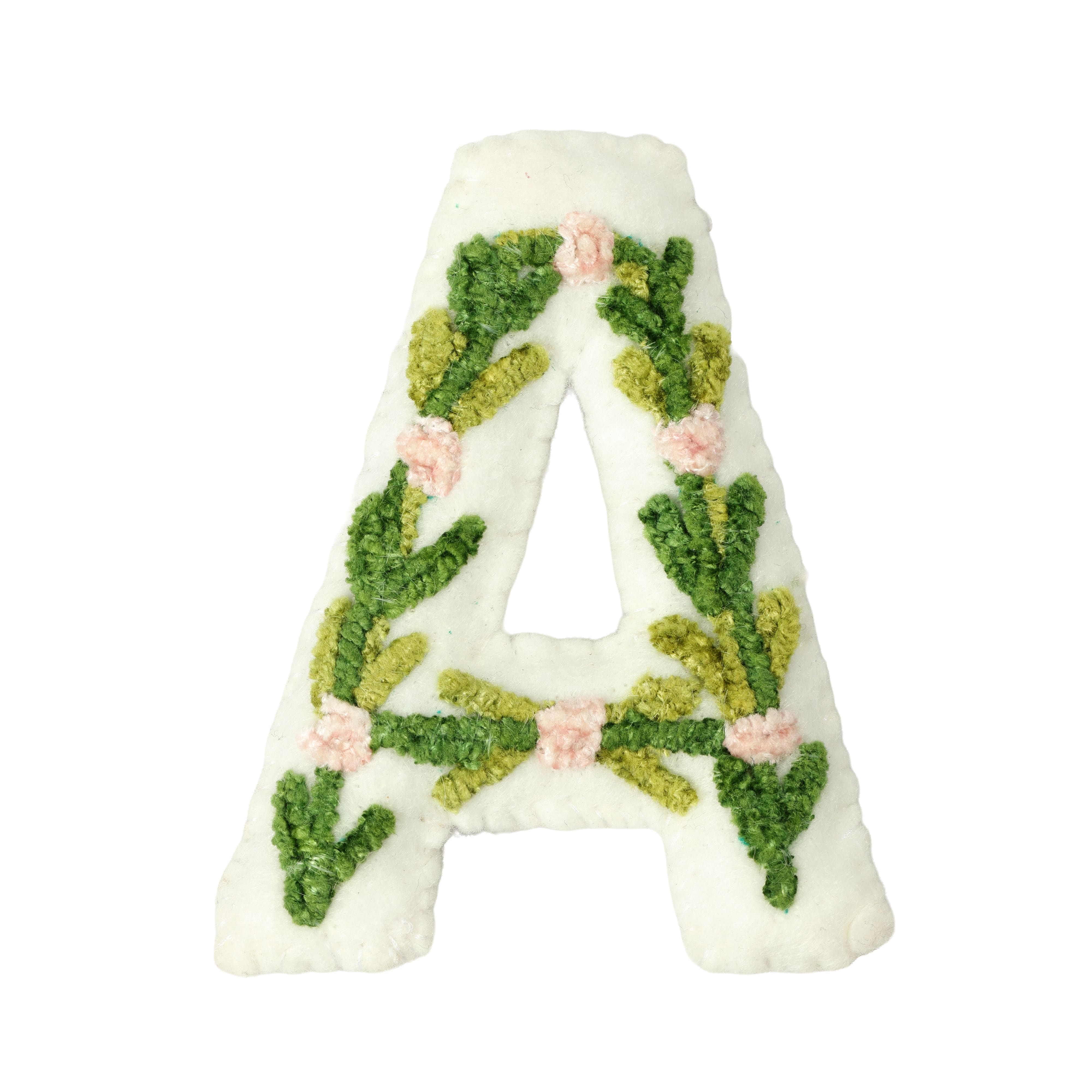 4" Floral Embroidered Puffy Letter by Celebrate It