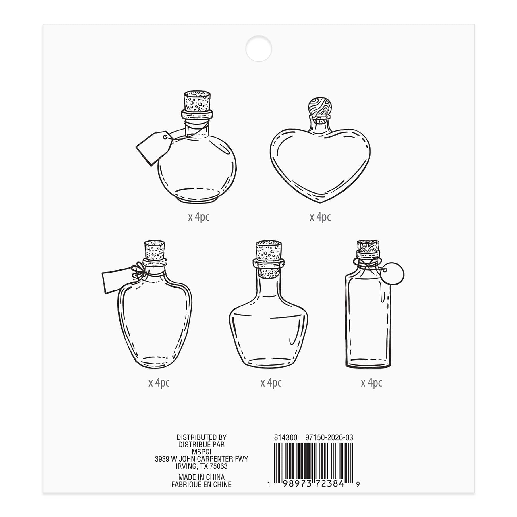 Clear Potion Bottle Die Cut Stickers by Recollections™