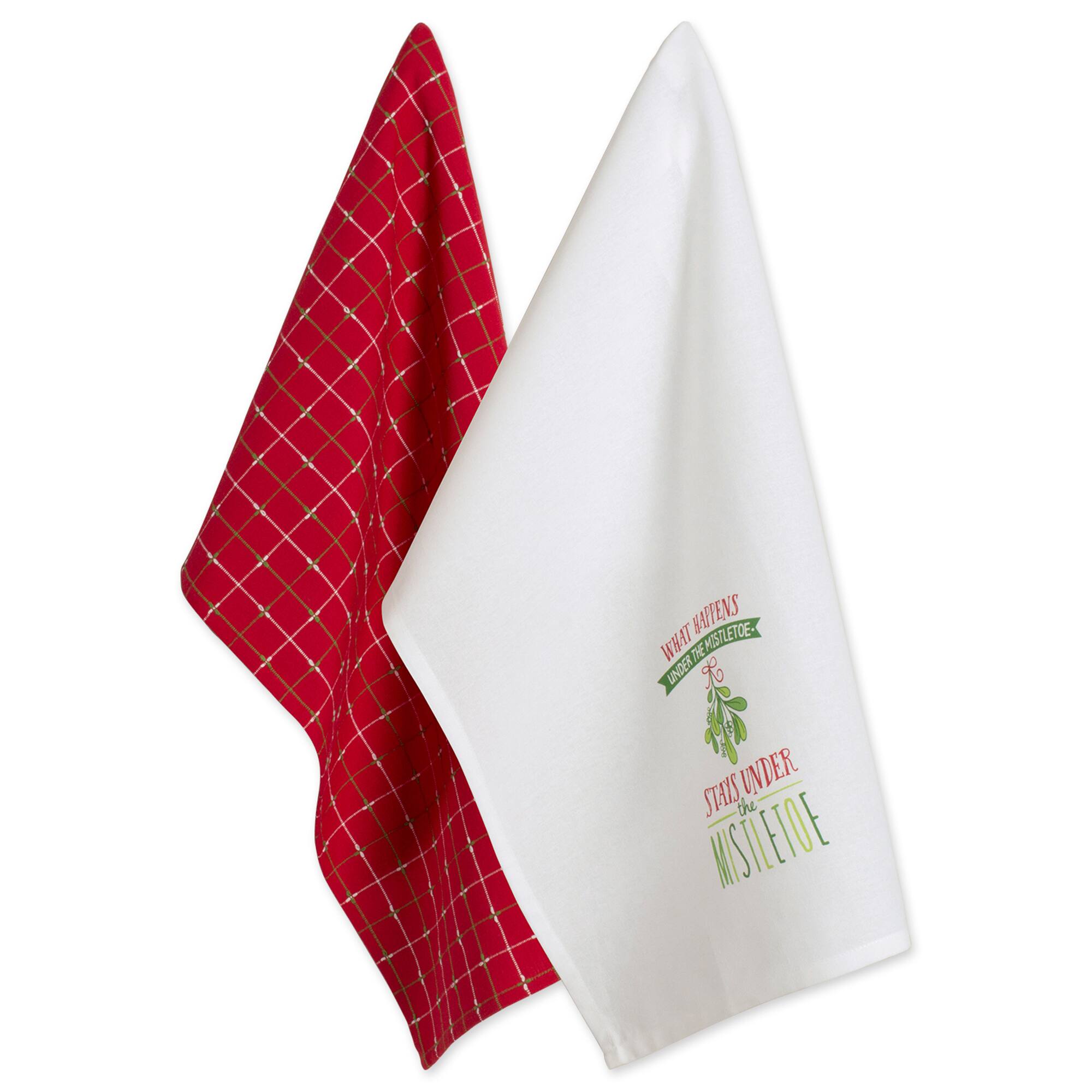 DII® Under The Mistletoe Holiday Dishtowel Set