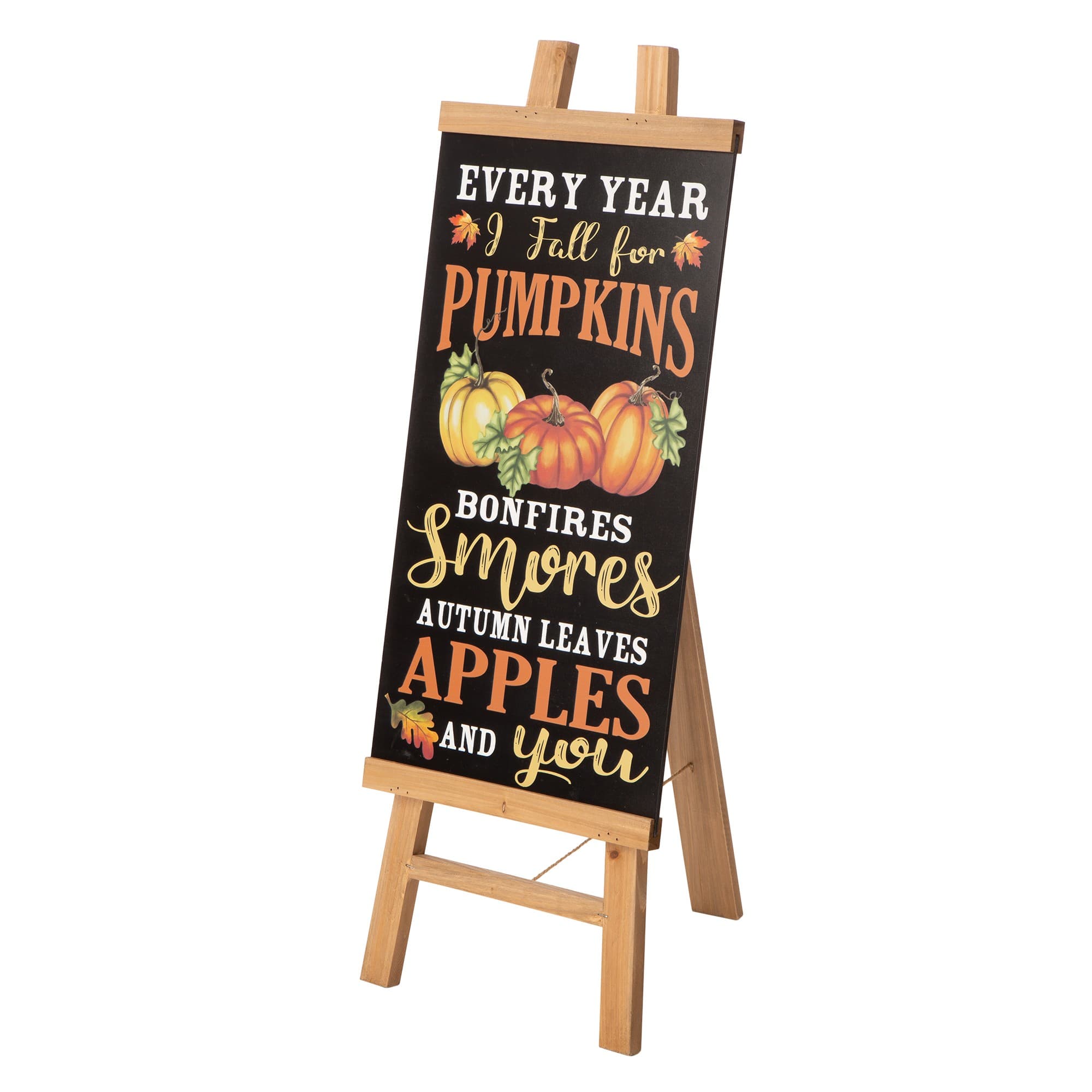 Glitzhome® 32" Double-Sided Wooden Easel Accent with Changeable Board