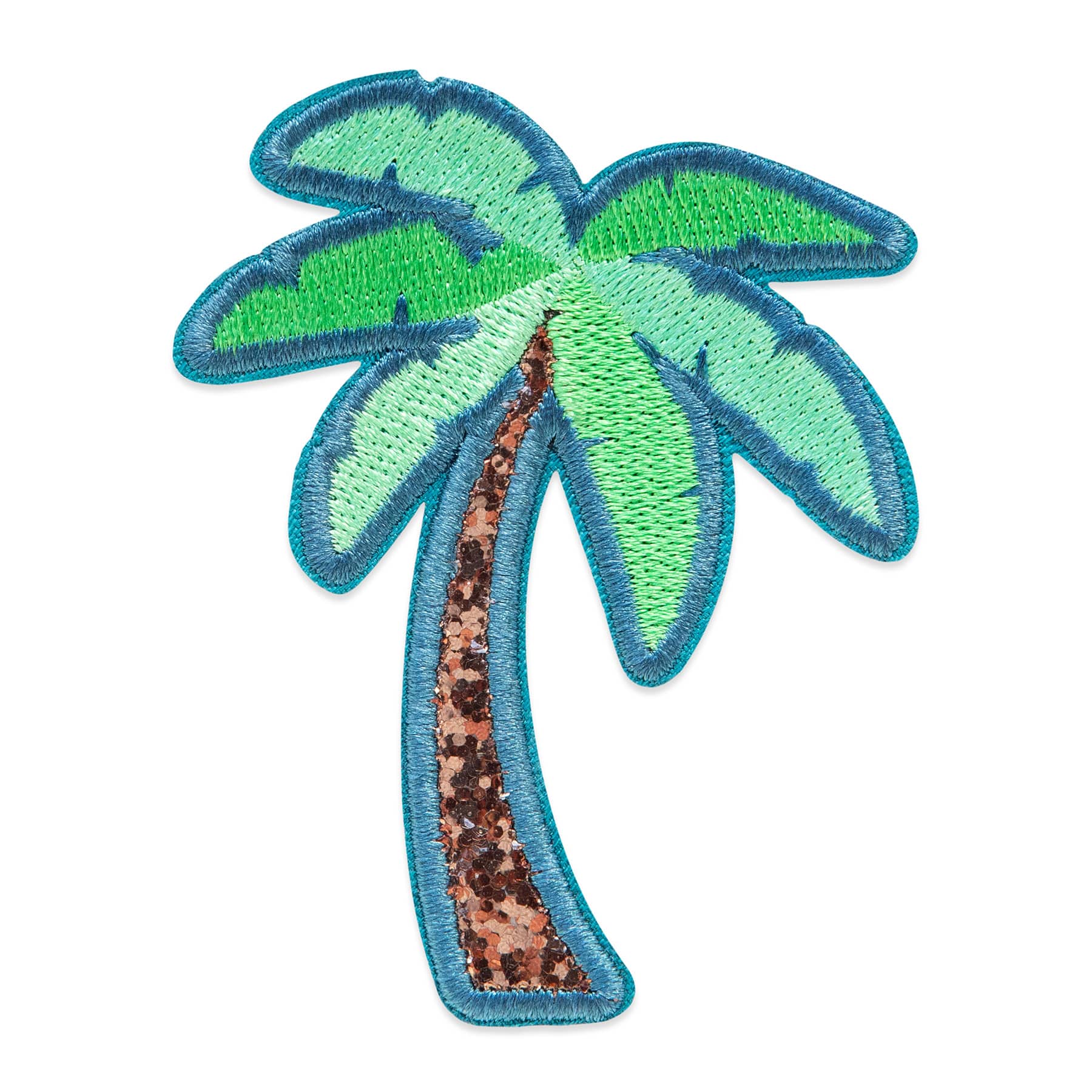 Summer Palm Tree Iron-On & Adhesive Embroidered Patch by Make Market®
