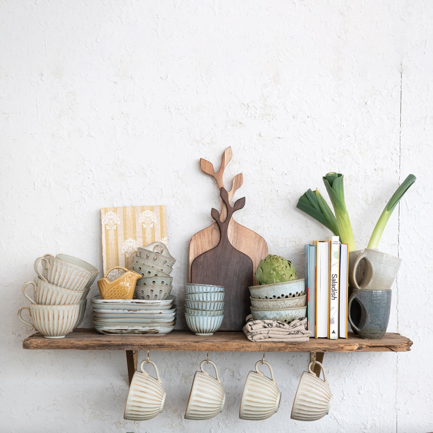 Hello Honey® 20" Acacia Wood Cutting Board with Branch Shape Handle