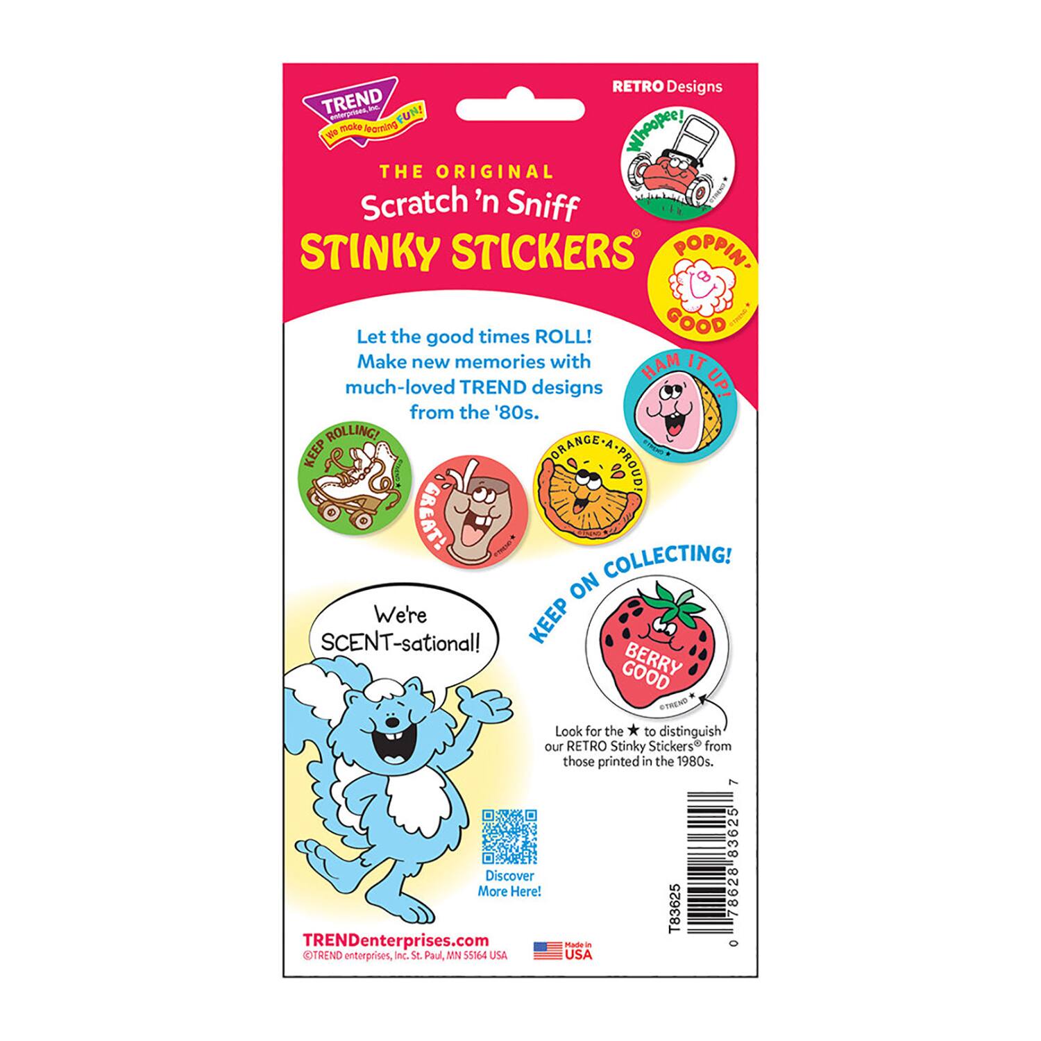 TREND Enterprises® Wow! Bubble Gum Scented Stickers, 6 Packs of 24