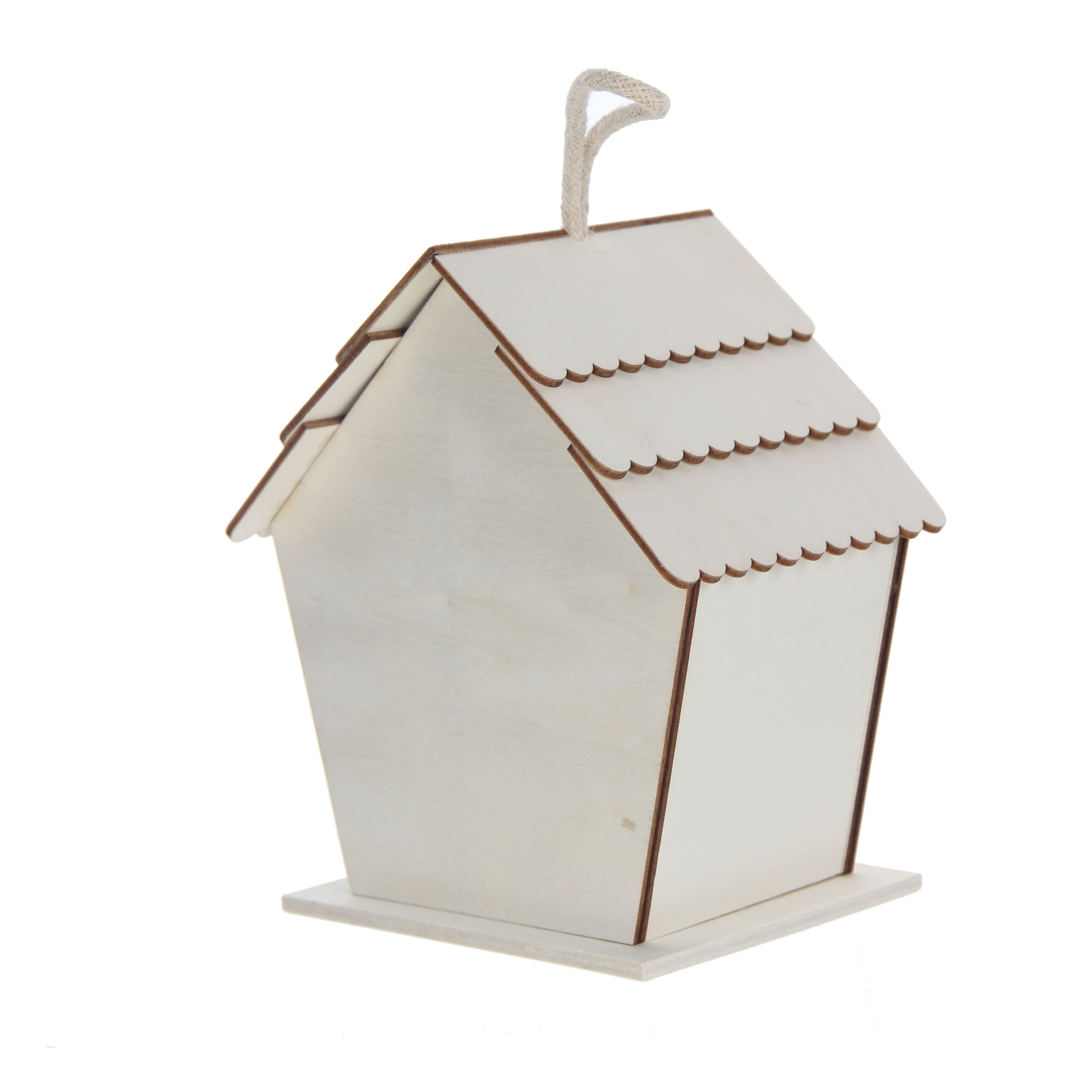 16 Pack: 7" Butterfly Wood Birdhouse by Make Market®
