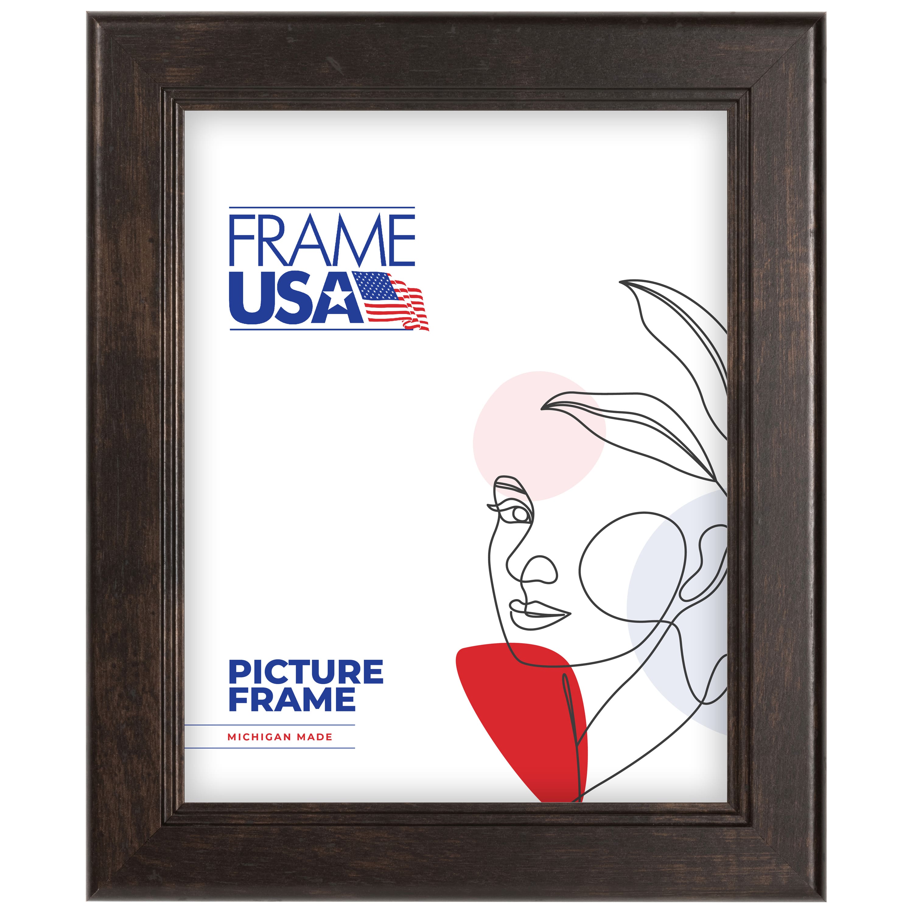Frame USA Modern Living Espresso Walnut Single Image Picture Frame