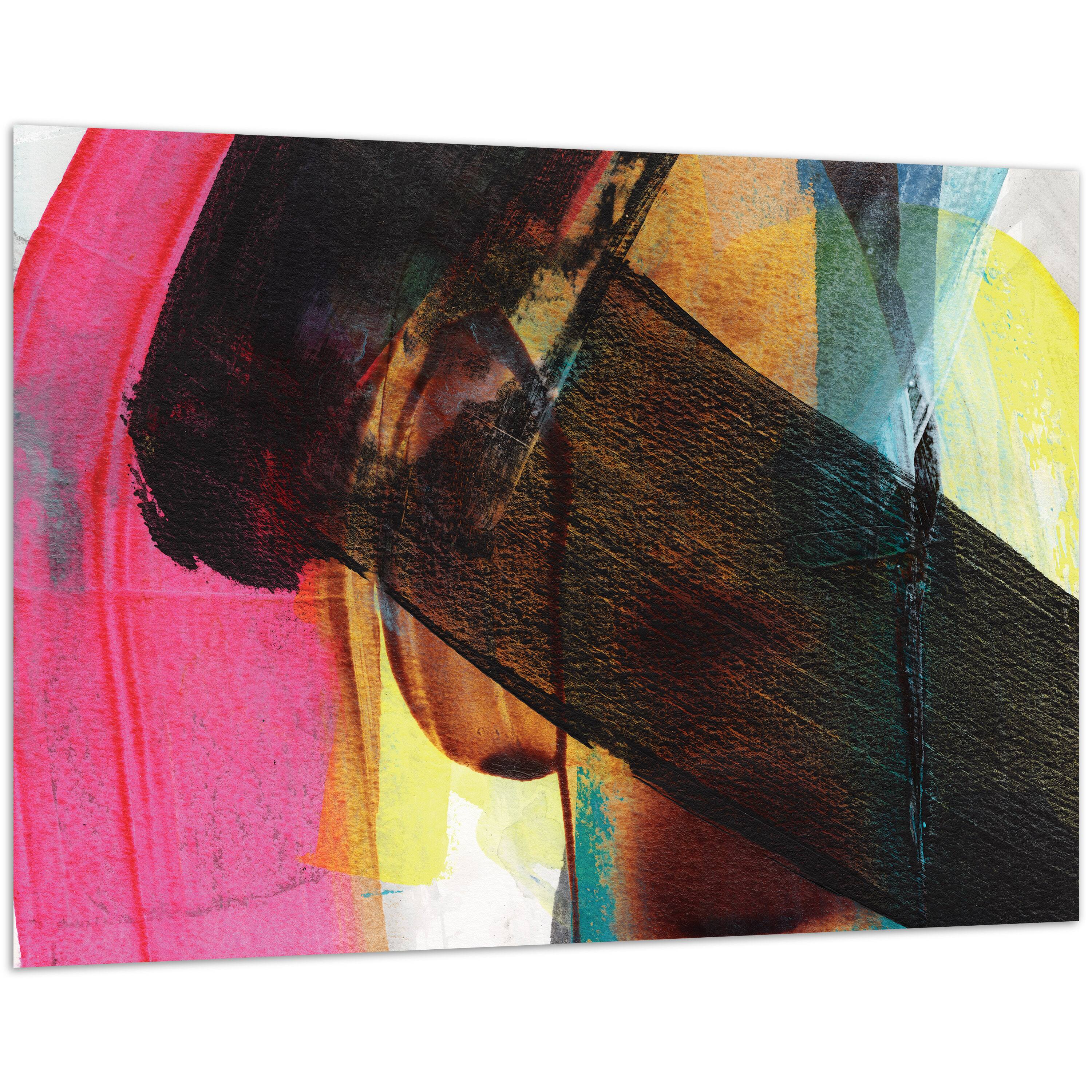 Empire Art Direct 48" x 32" Carnival Crossing Abstract I Frameless Printed Tempered Glass Wall Art