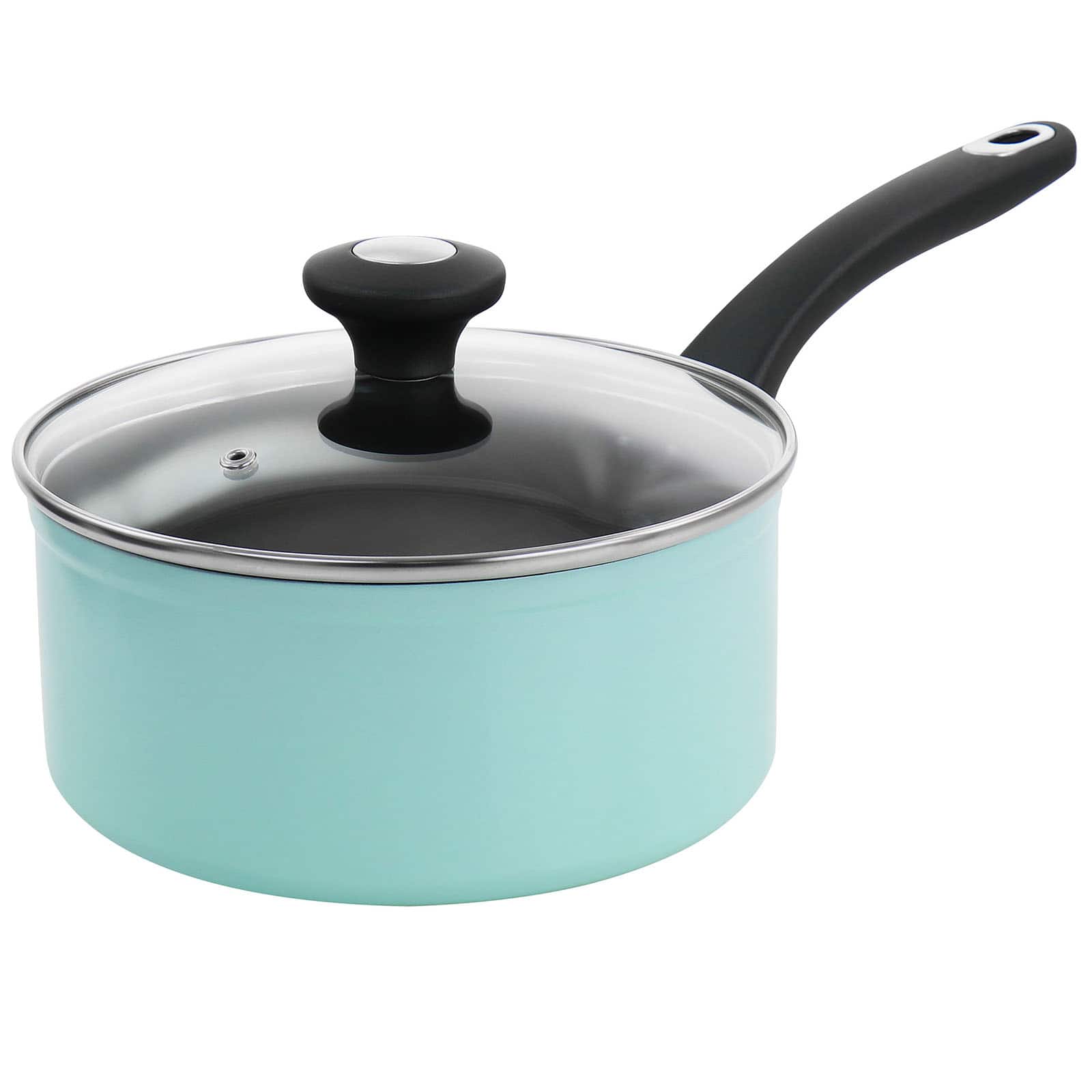Martha Stewart Everyday Turquoise 3qt. Aluminum Saucepan with Lid