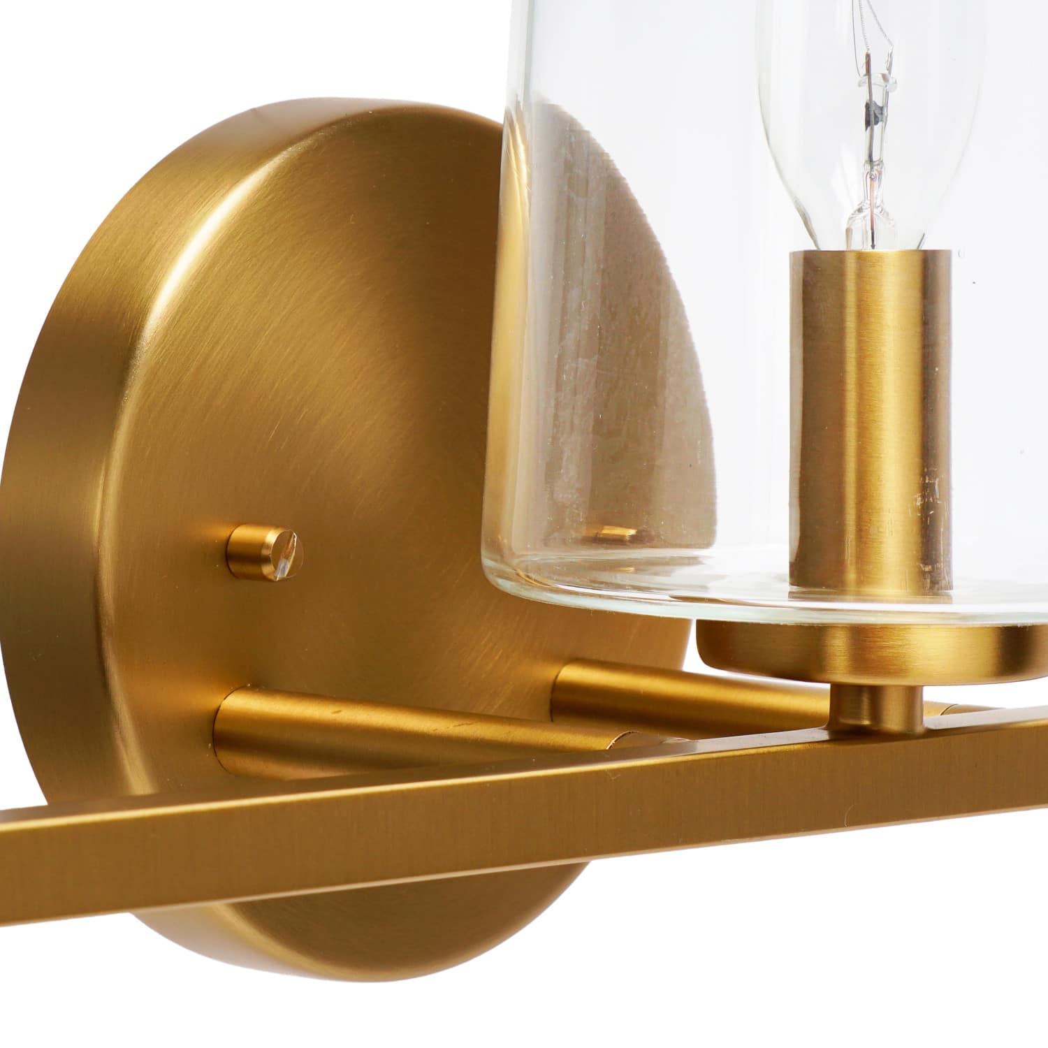Hello Honey® Robert Stevenson Lighting Berkley Metal & Glass 3-Light Vanity Light
