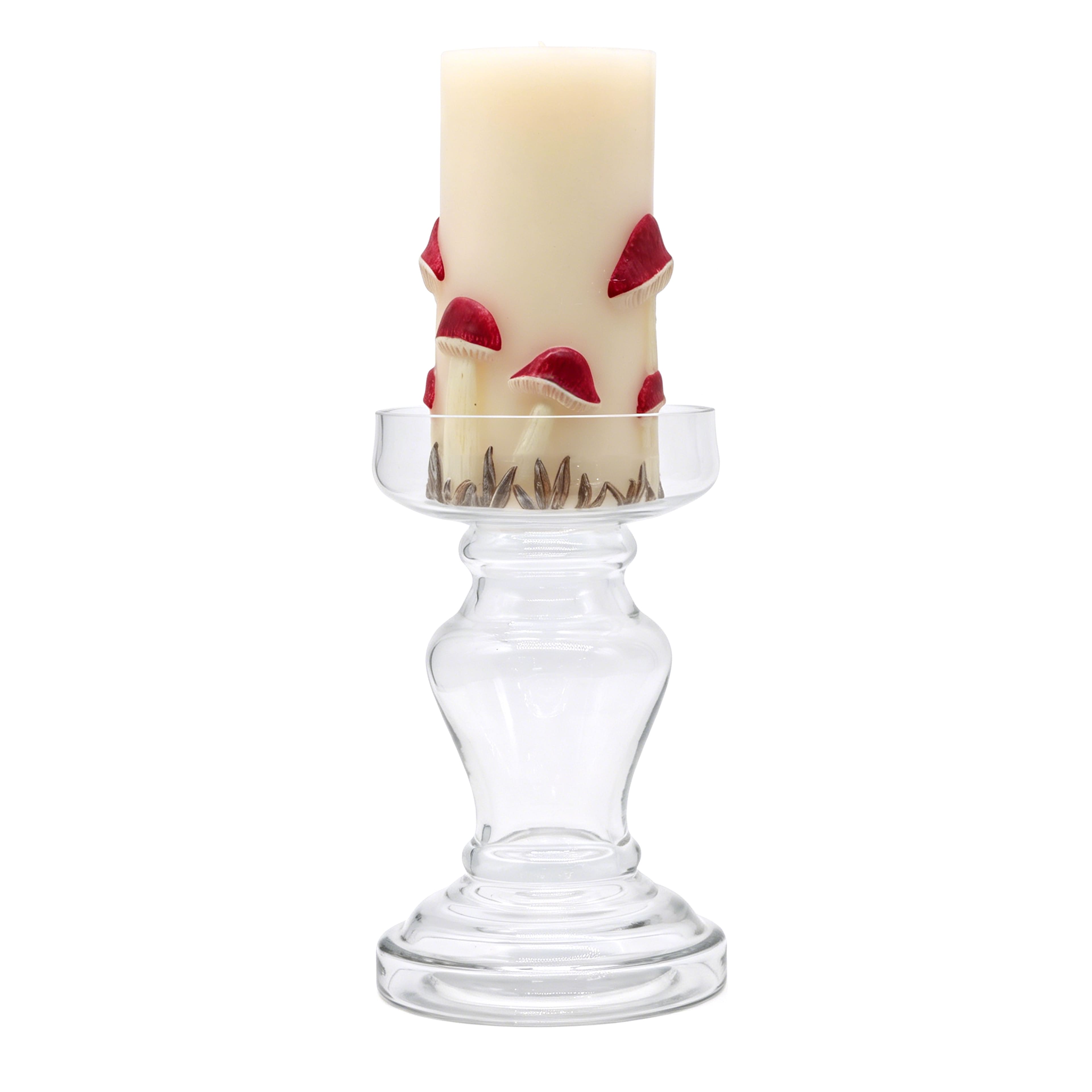 Clear Glass Pillar Candle Holder by Ashland