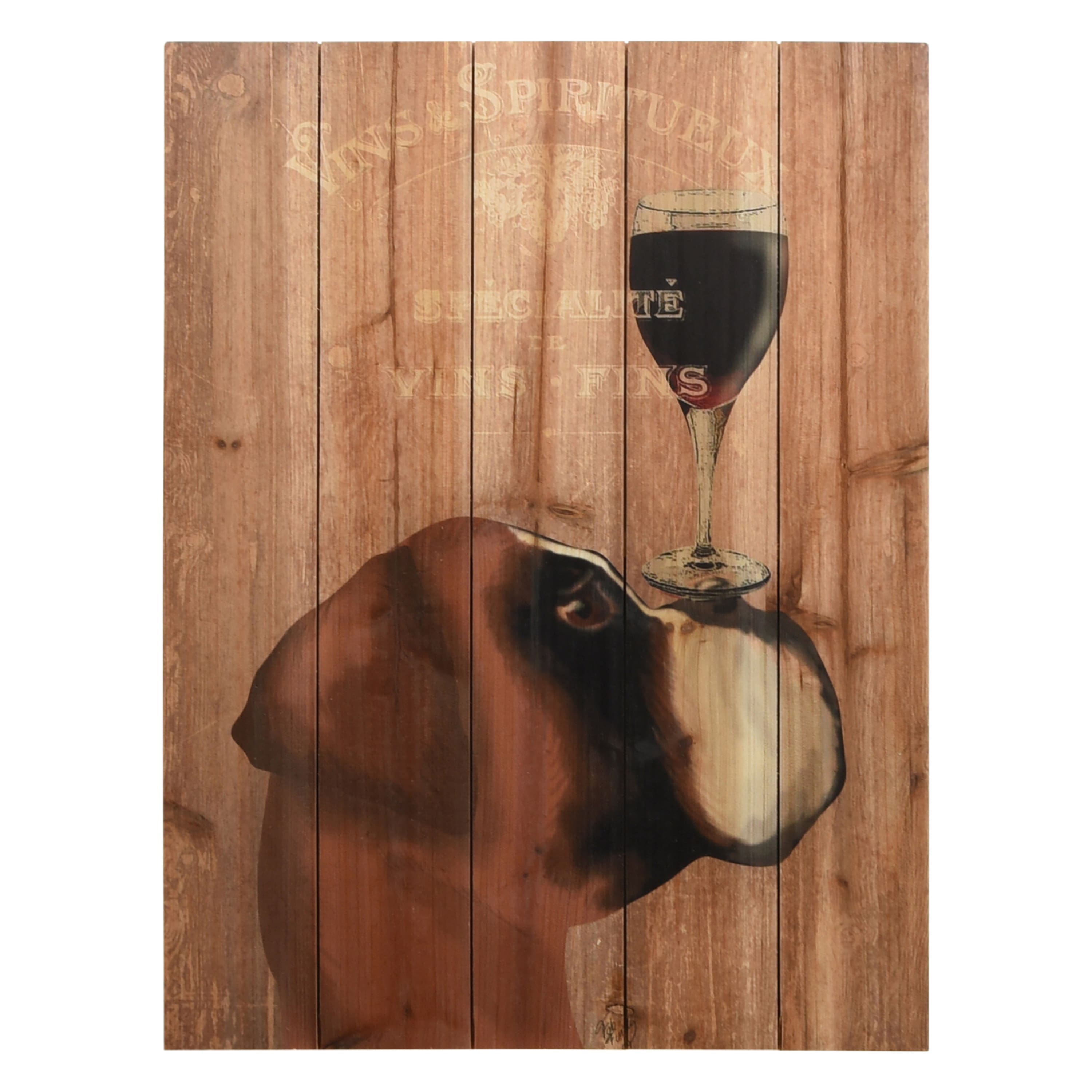 Empire Art Direct 24" x 18" Dog Au Vin Boxer Wall Art