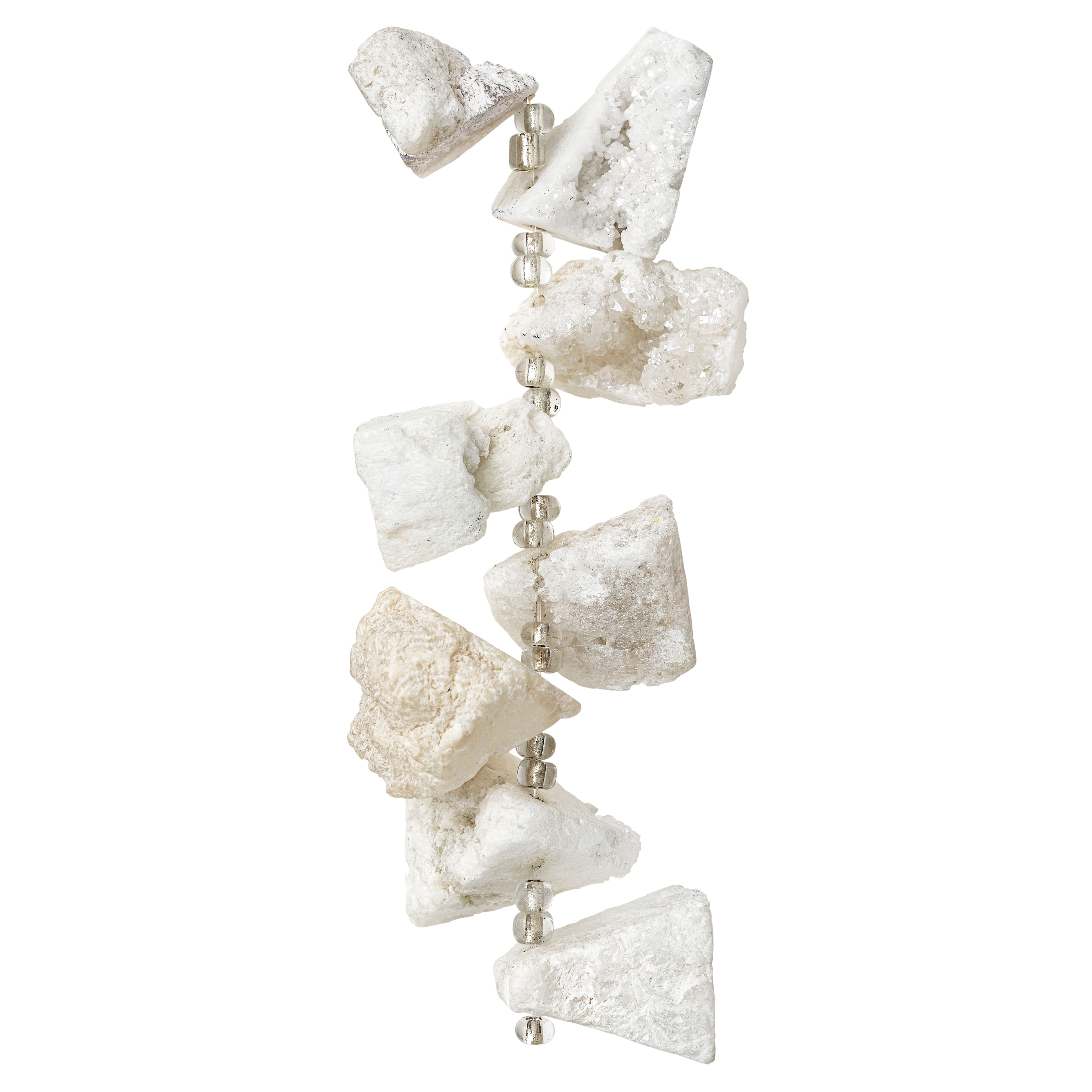 Sedona White Druzy Agate Nugget Beads, 20mm by Bead Landing™