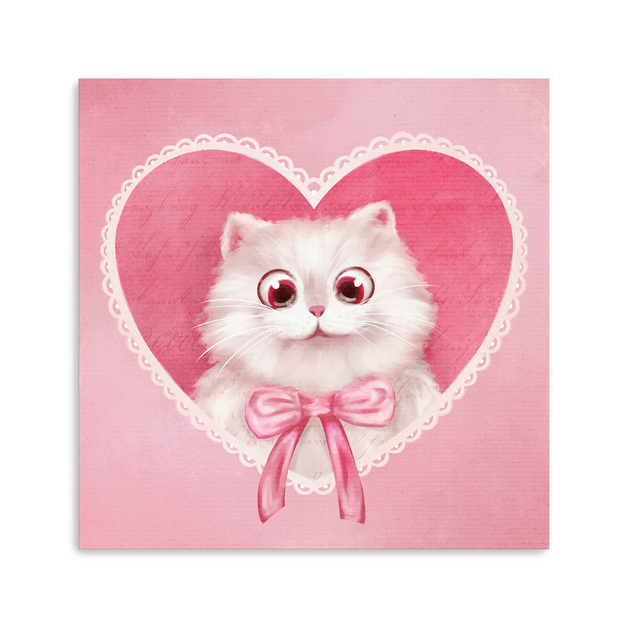 Meow Love Canvas Giclée Art