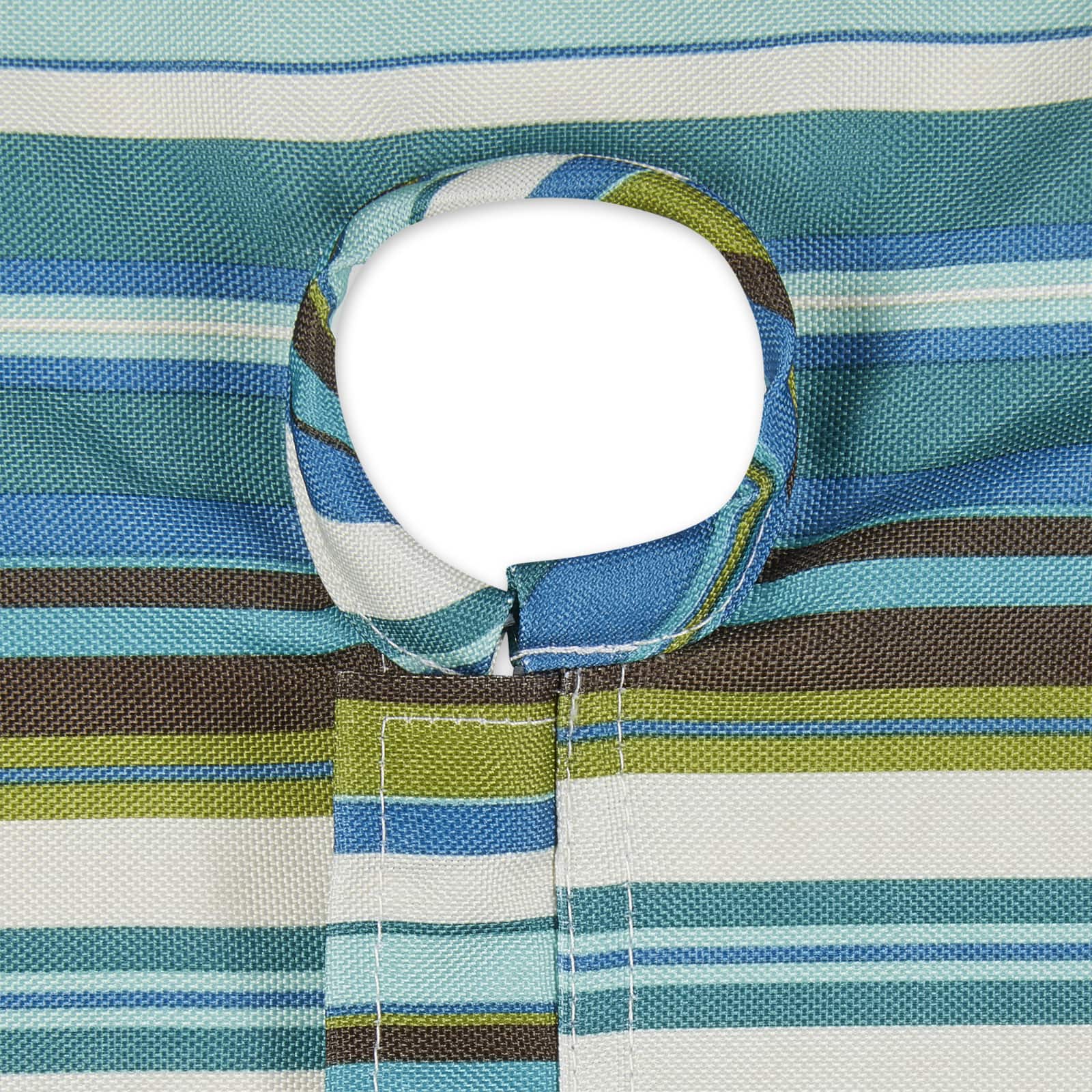 Beachy Stripe Print Outdoor Tablecloth with Zipper, 60" x 120"