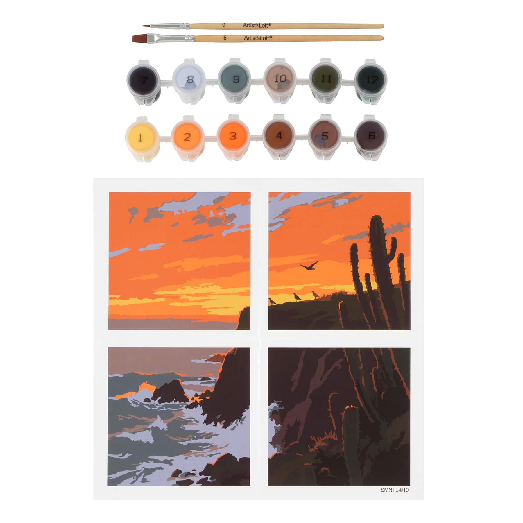Cliffside Paint-by-Number Gallery Mini Kit by Artist's Loft®