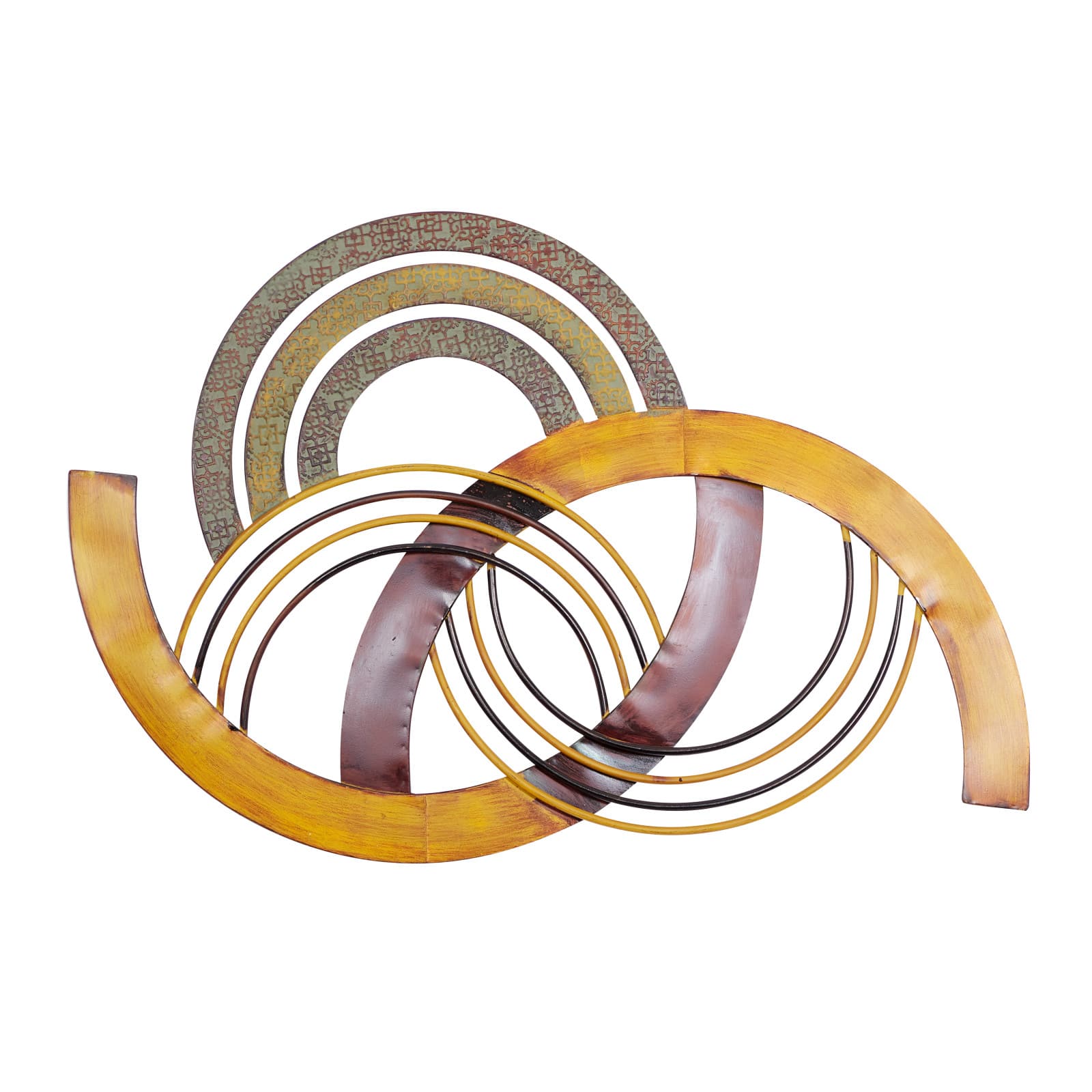 Multicolor Abstract Semi Circle Wall Accent
