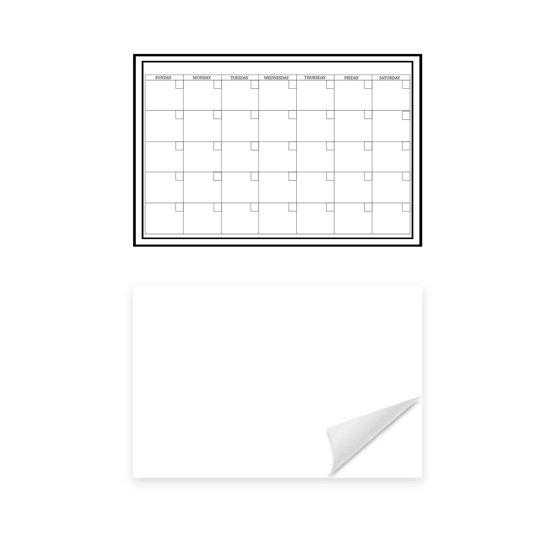WallPops 36" Message & Calendar Dry Erase Wall Decal Bundle