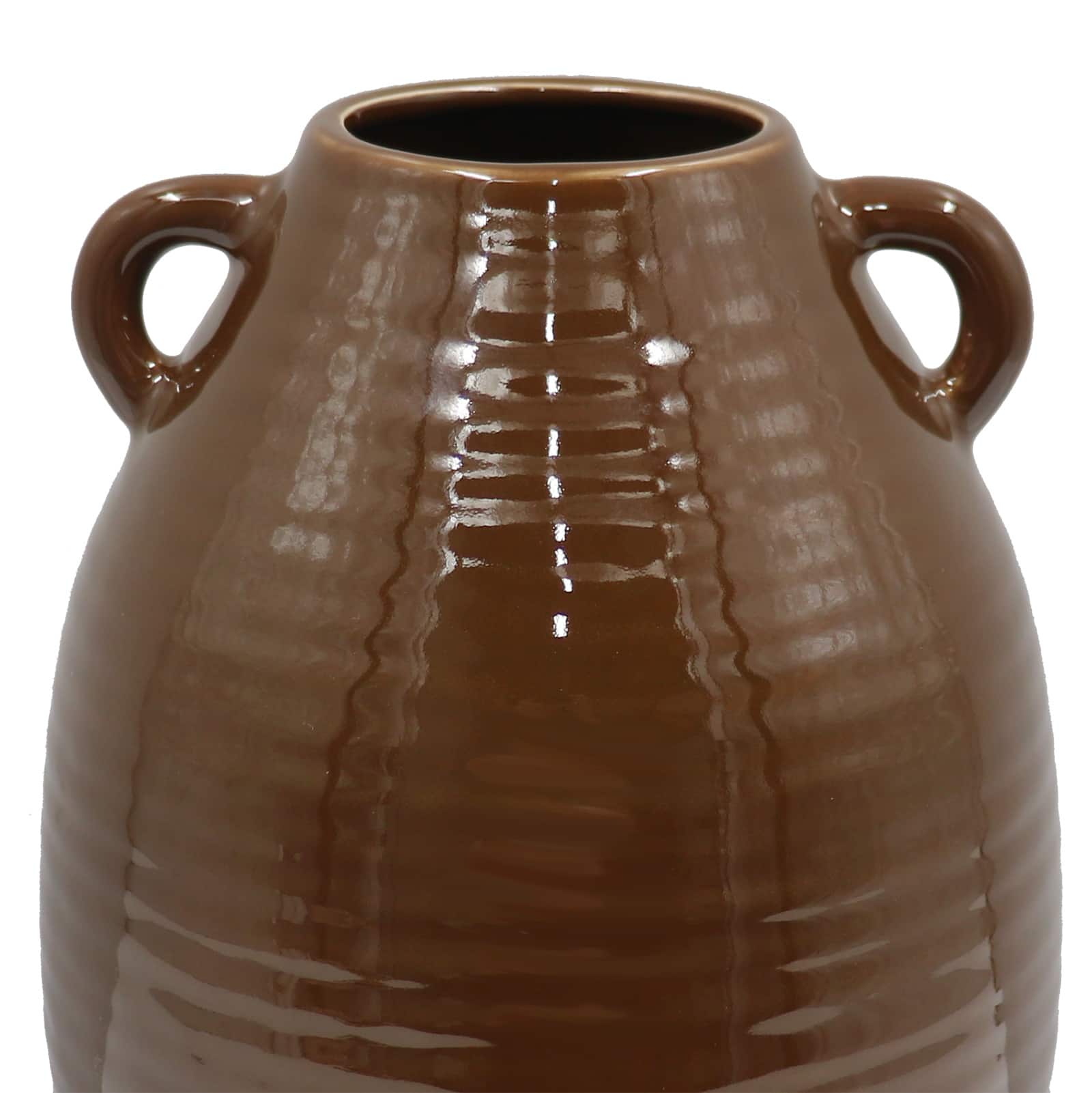 Dark Brown Ceramic Vase Tabletop Décor by Ashland®