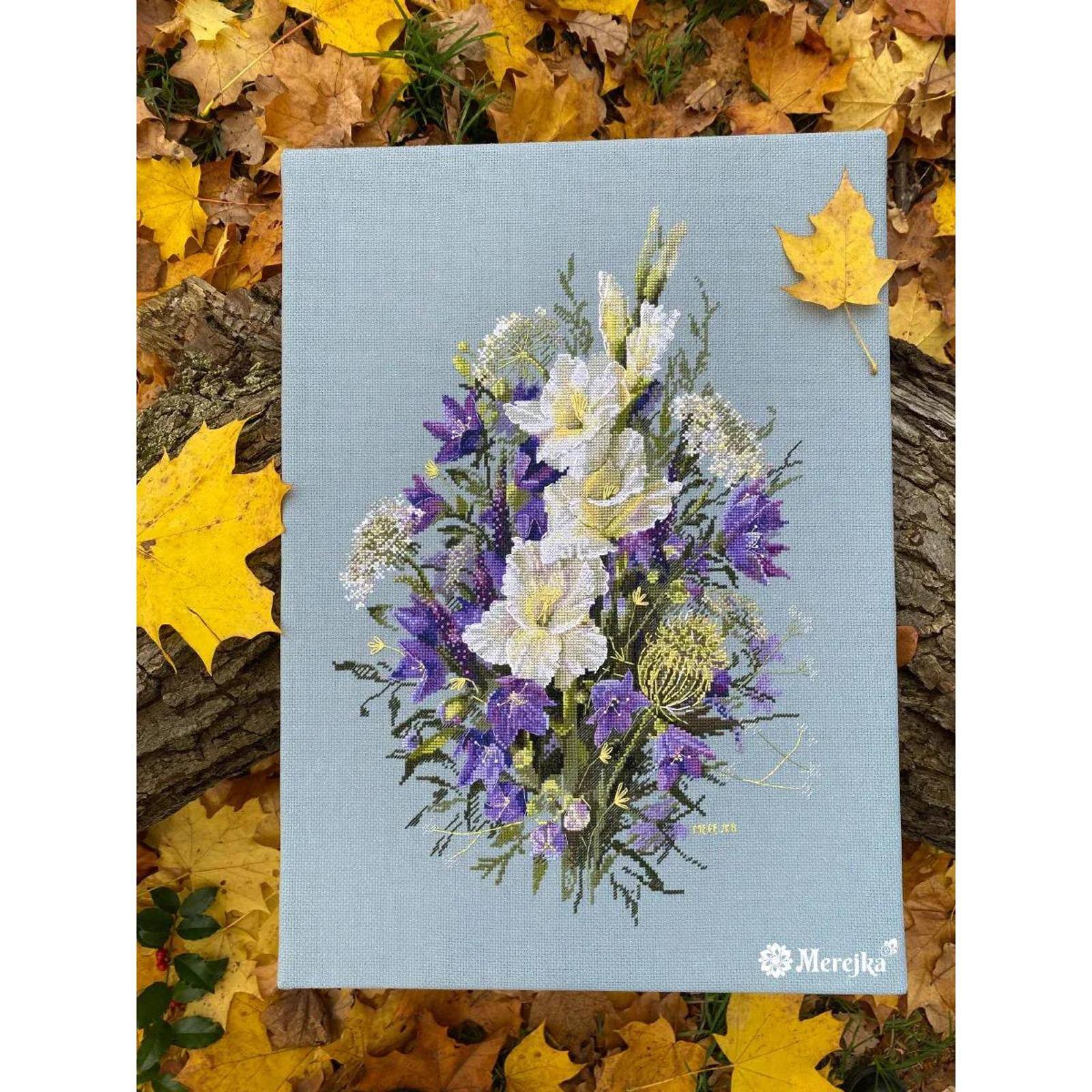 Merejka® The White Sword Lily Counted Cross Stitch Kit